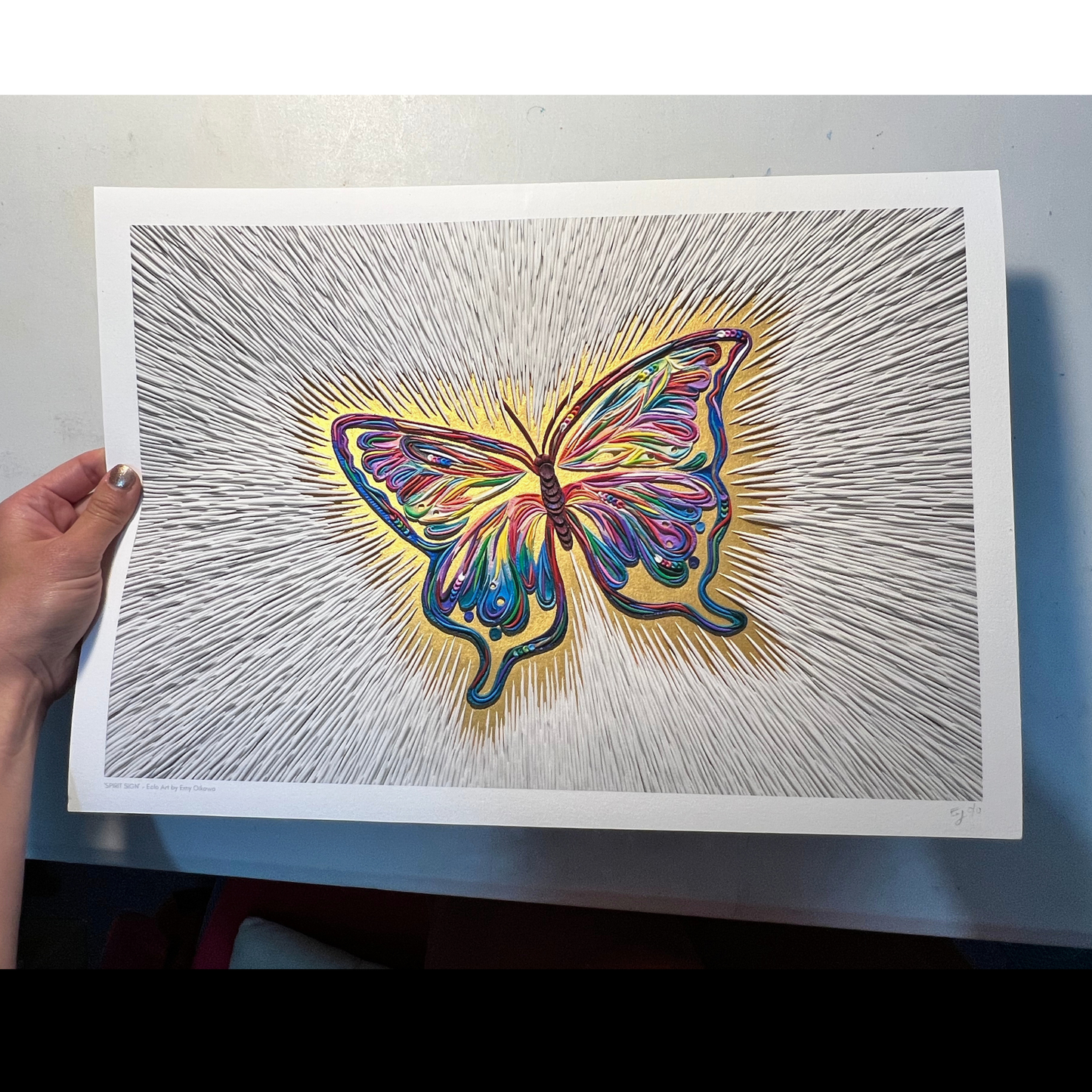 Spirit Sign Clay Art Print by Emy Oikawa, Eclo Art