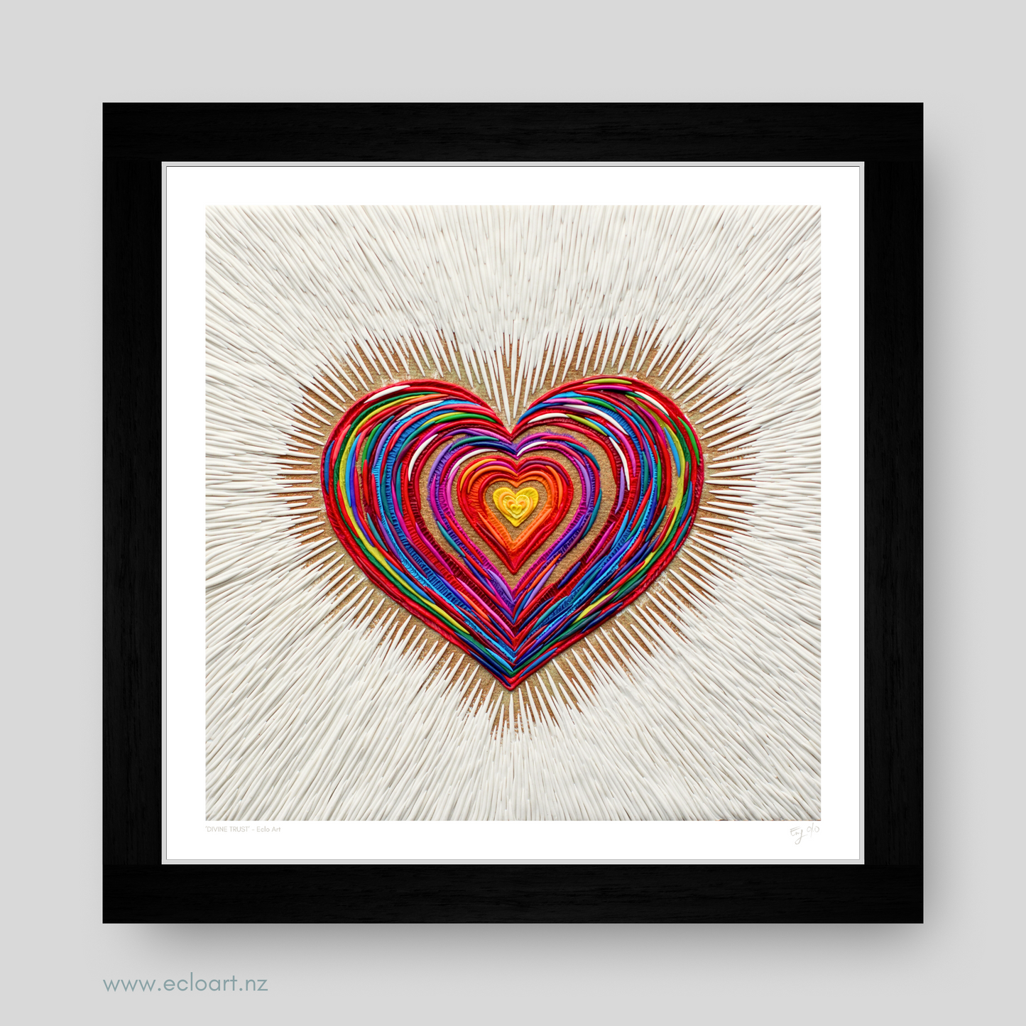 Divine Trust Heart Art Print by Emy Oikawa, Eclo Art