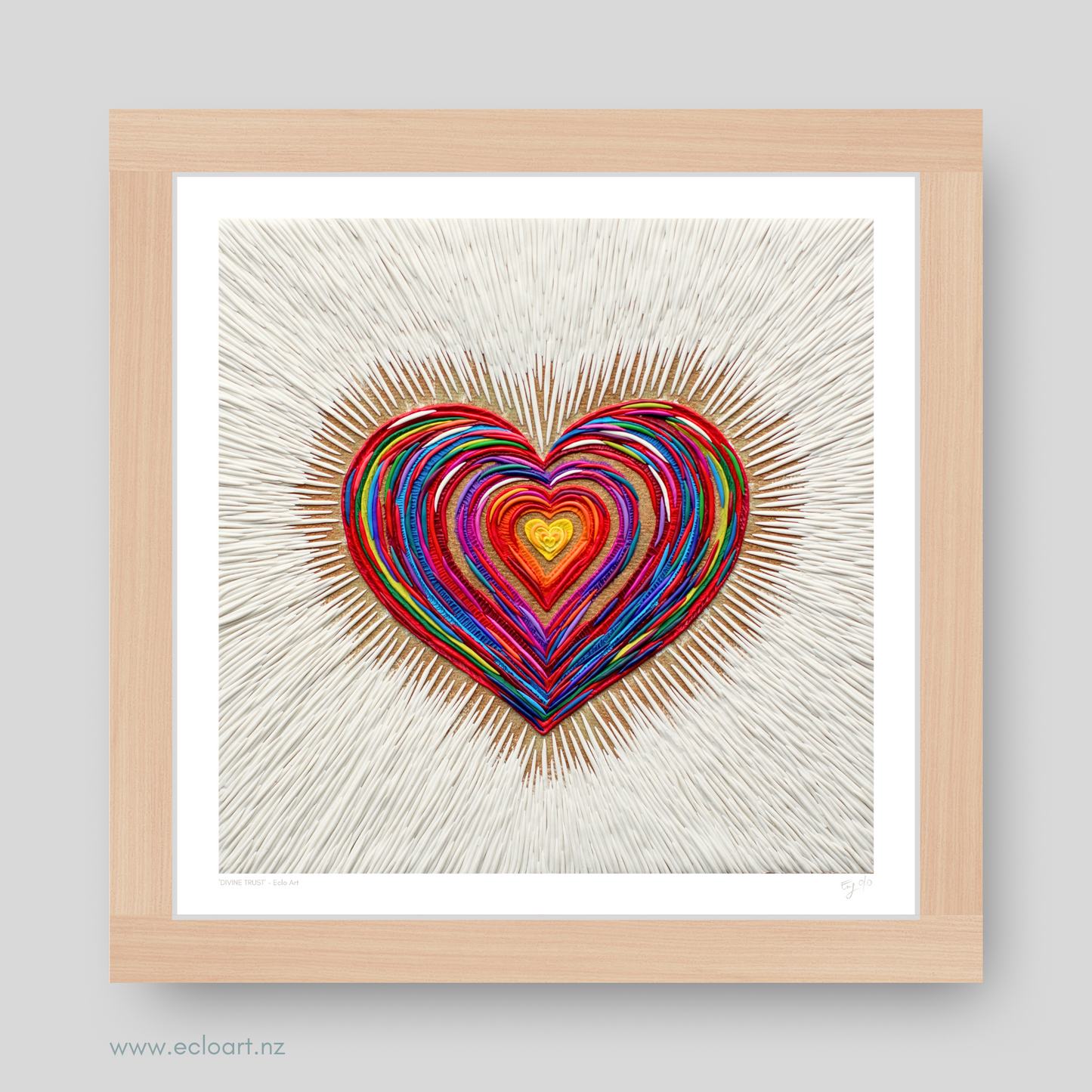 Divine Trust Heart Art Print by Emy Oikawa, Eclo Art