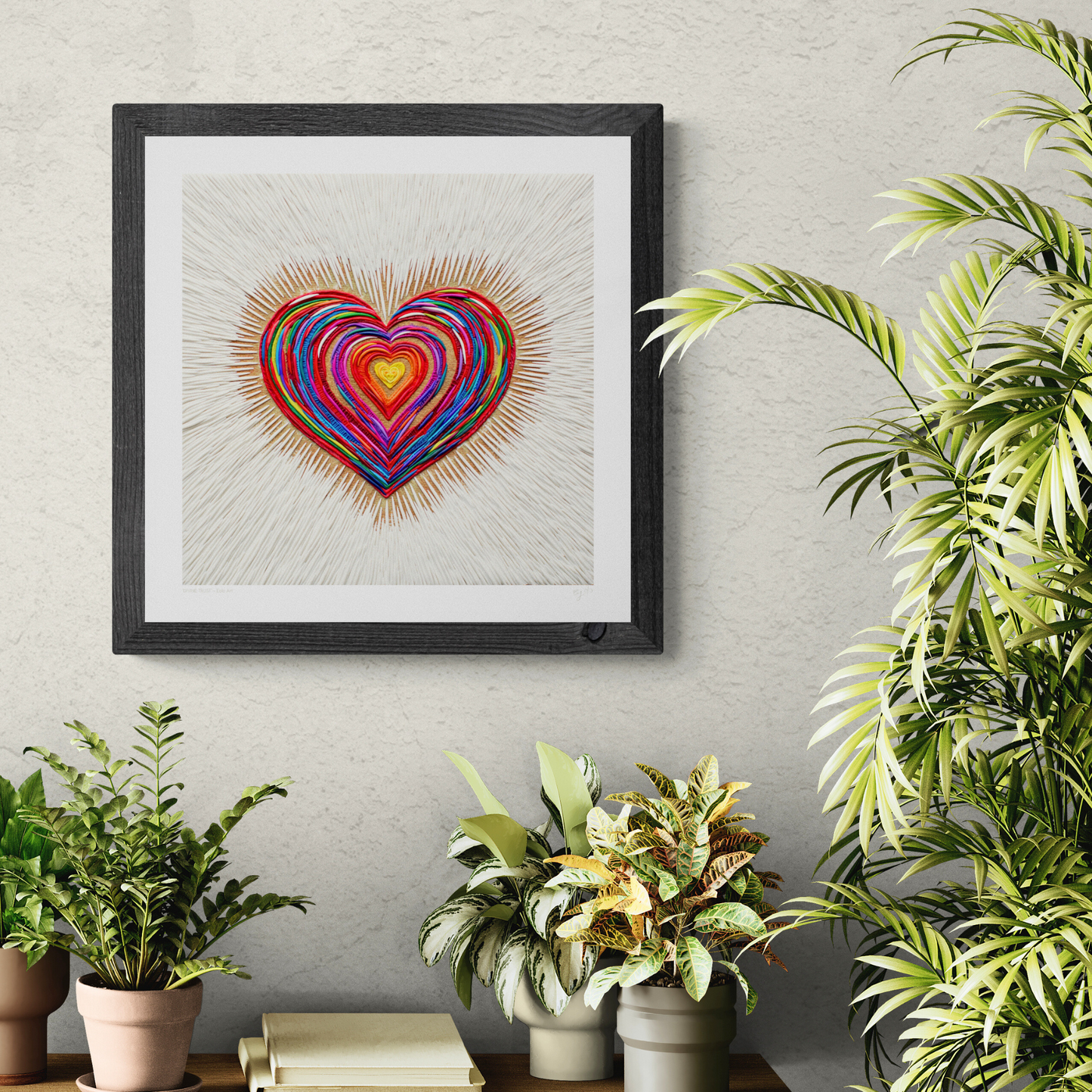 Divine Trust Heart Art Print by Emy Oikawa, Eclo Art