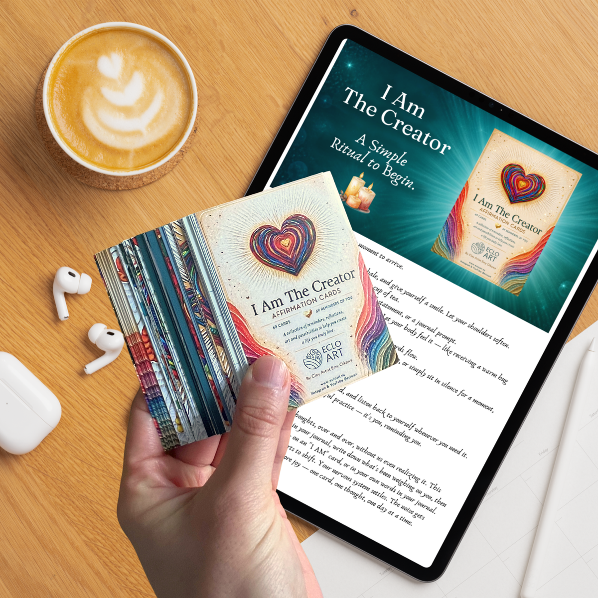 I Am The Creator Affirmation Cards +"I AM" Cards + Journal Prompts + Guided Meditation