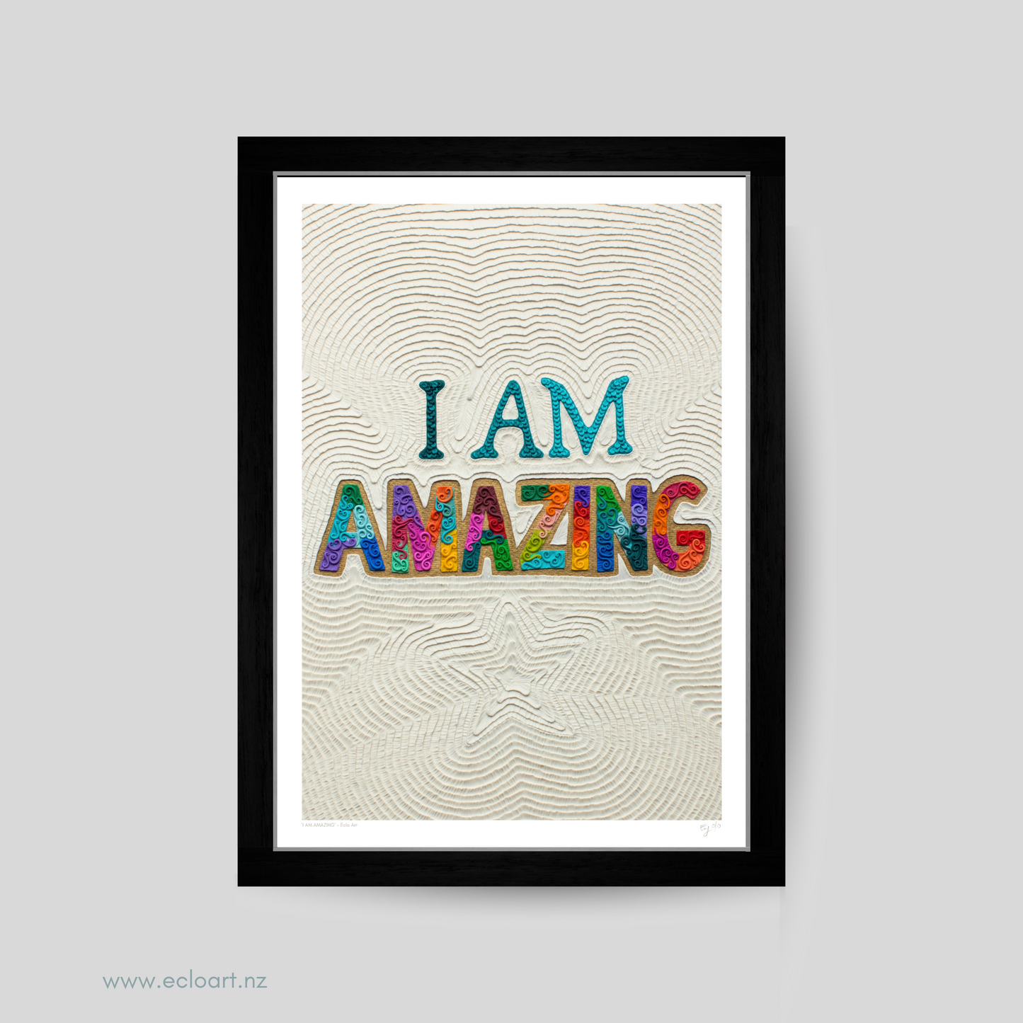 I AM AMAZING Art Print by Emy Oikawa, Eclo Art - YO SOY INCREIBLE