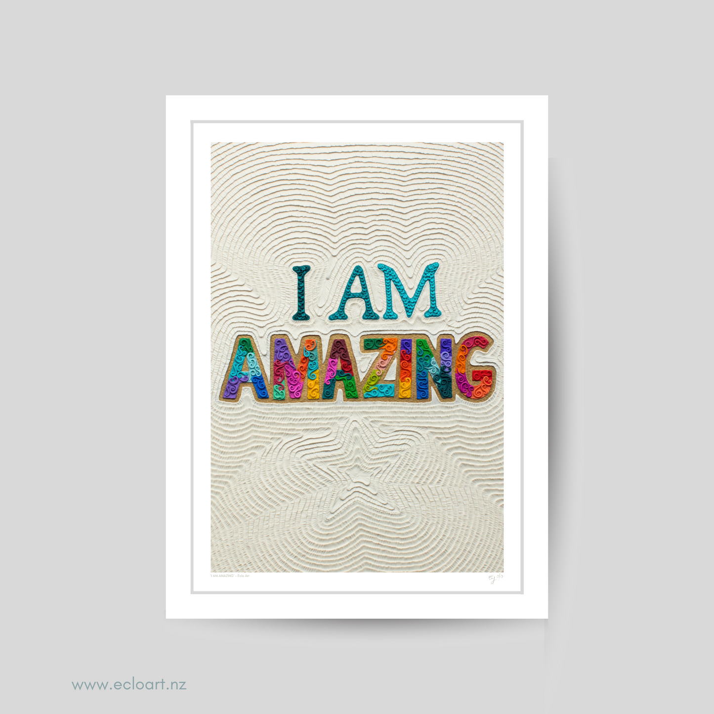 I AM AMAZING Art Print by Emy Oikawa, Eclo Art - YO SOY INCREIBLE