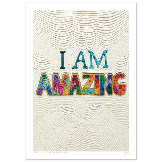 I AM AMAZING, by New Zealand plasticine clay artist Emy Oikawa from Eclo Art.