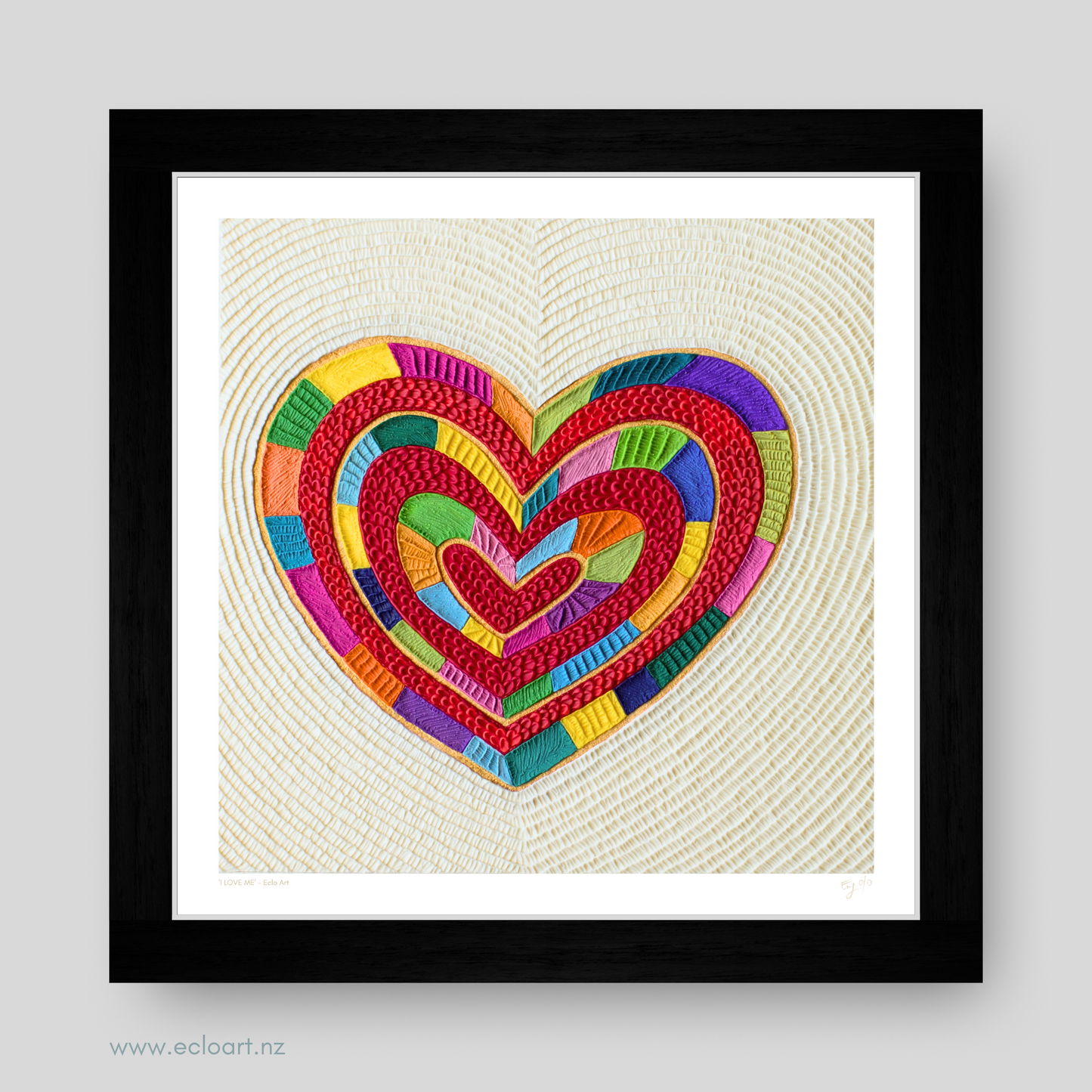 I LOVE ME Art Print by Emy Oikawa, Eclo Art - YO ME AMO