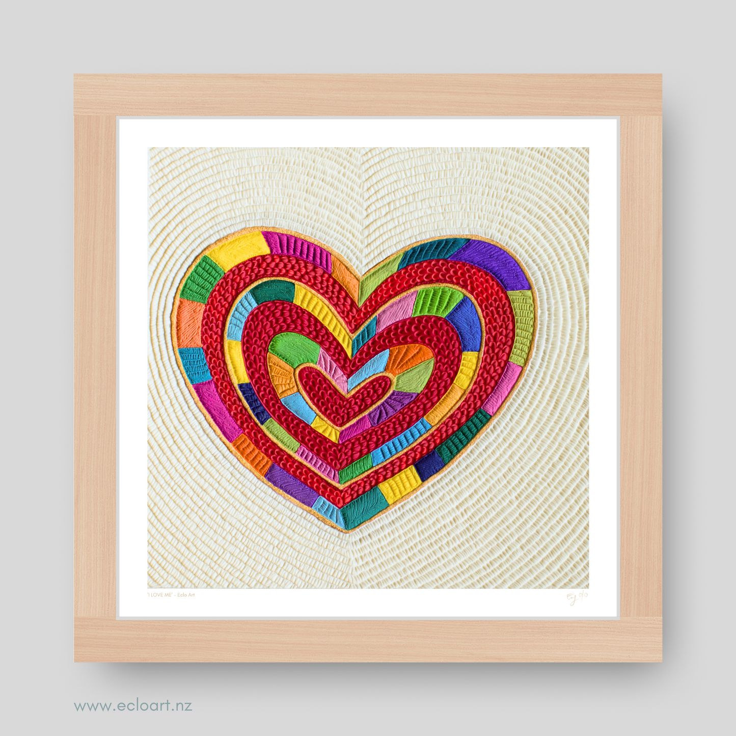 I LOVE ME Art Print by Emy Oikawa, Eclo Art - YO ME AMO