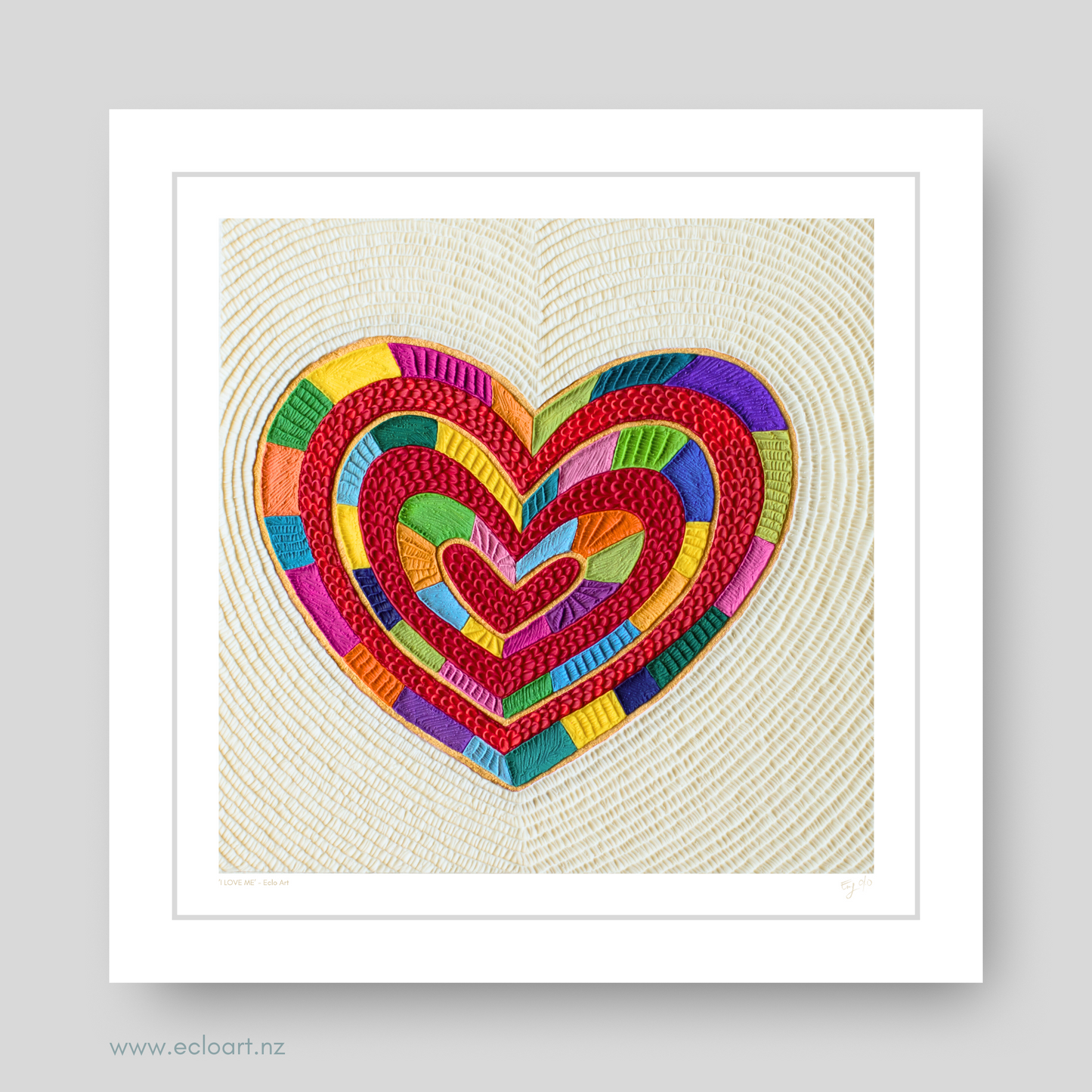 I LOVE ME Art Print by Emy Oikawa, Eclo Art - YO ME AMO