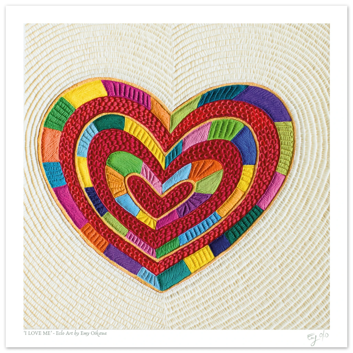 I Love Me, Plasticine Art Print, by Emy Oikawa 