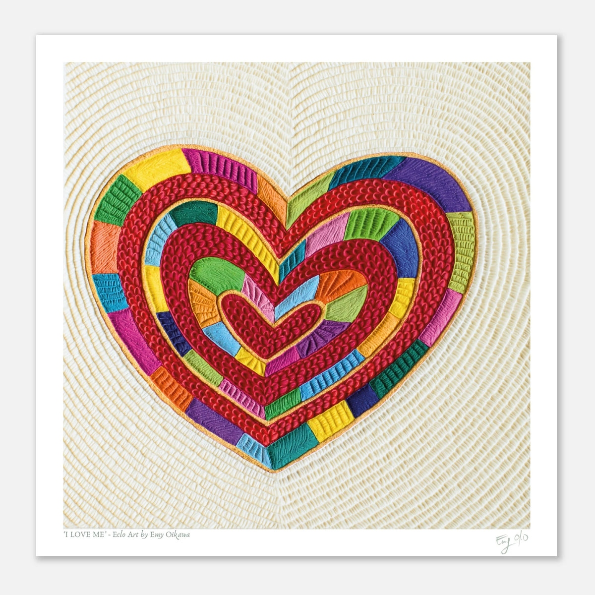 I Love Me, Plasticine Art Print, by Emy Oikawa from Eclo Art