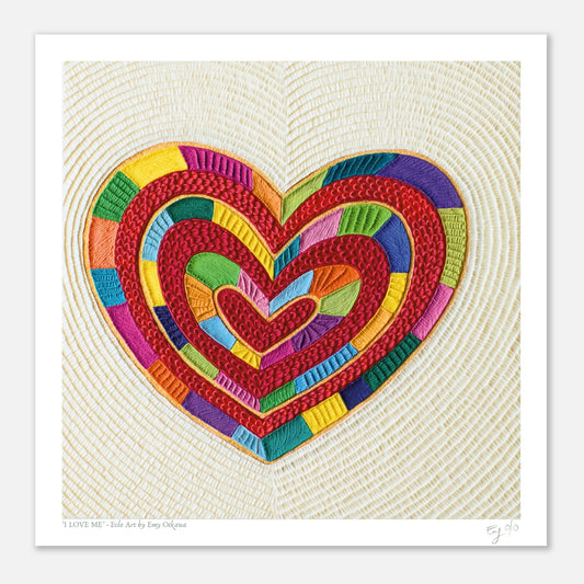 I Love Me, Plasticine Art Print, by Emy Oikawa from Eclo Art