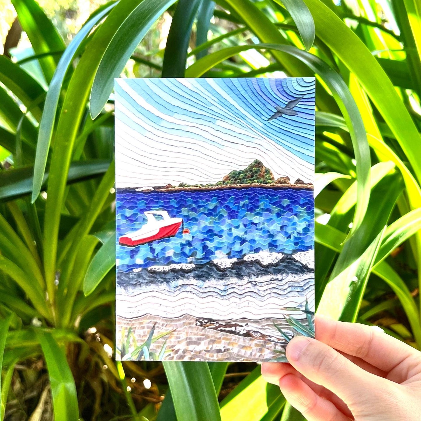 Island Bay, Wellington Reusable Greeting Card