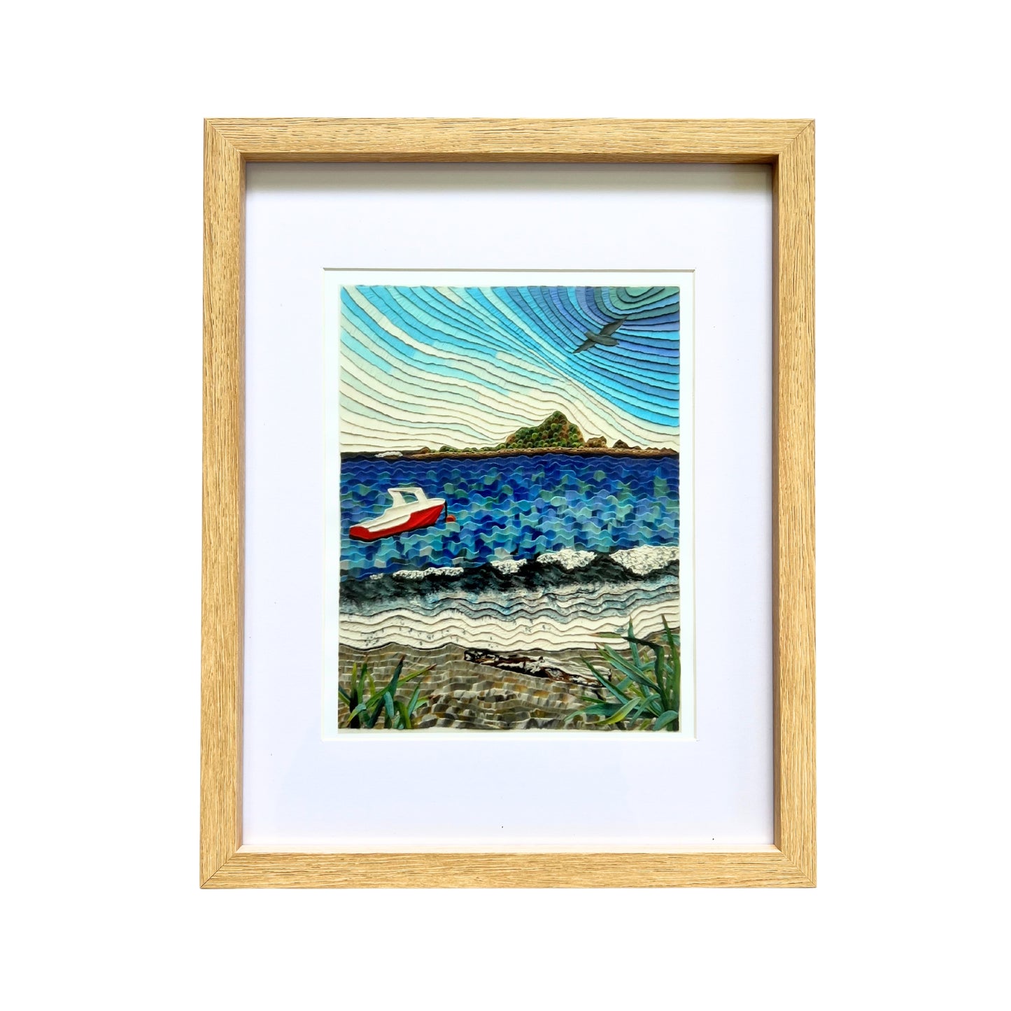 Island Bay, Wellington Framed Art Print