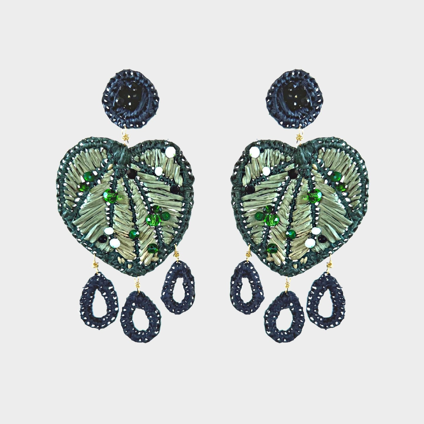 Kawakawa Power Raffia Earrings