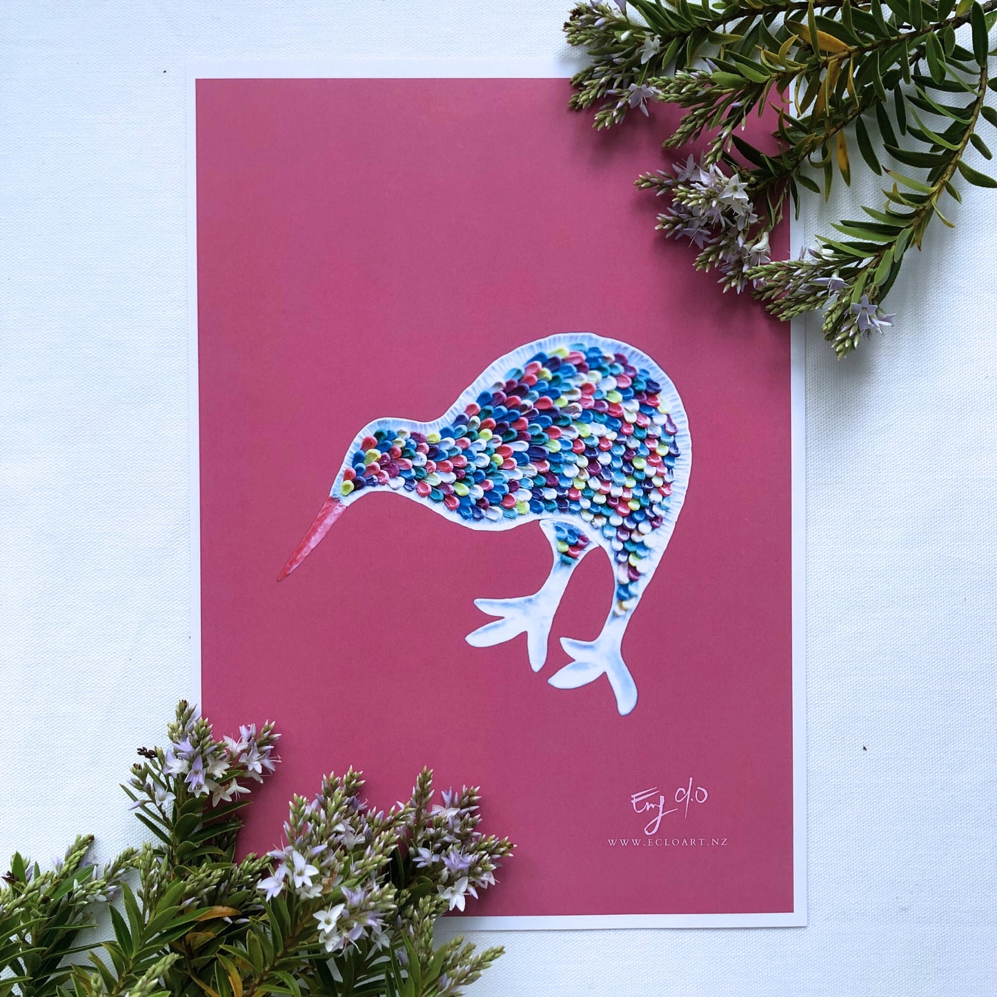 Kiwi Bird A4 Print