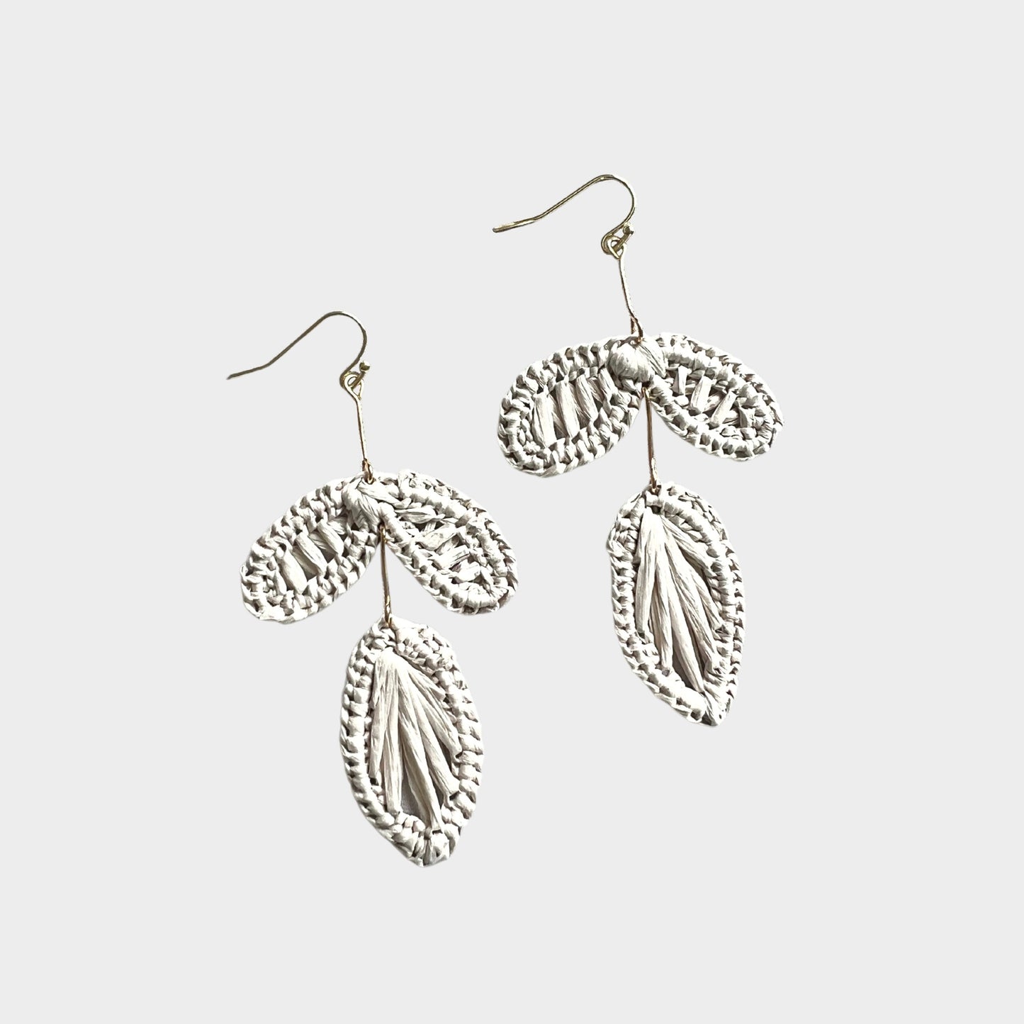 Seasons Leaves Raffia Earrings