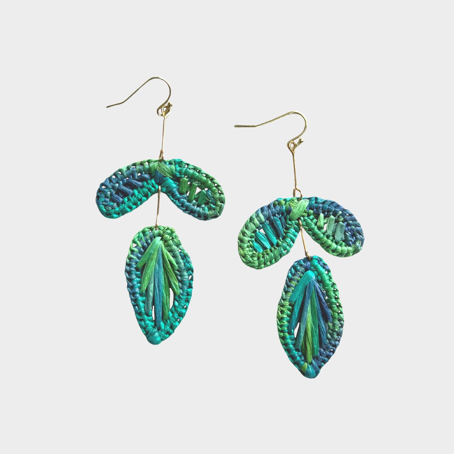 Seasons Leaves Raffia Earrings