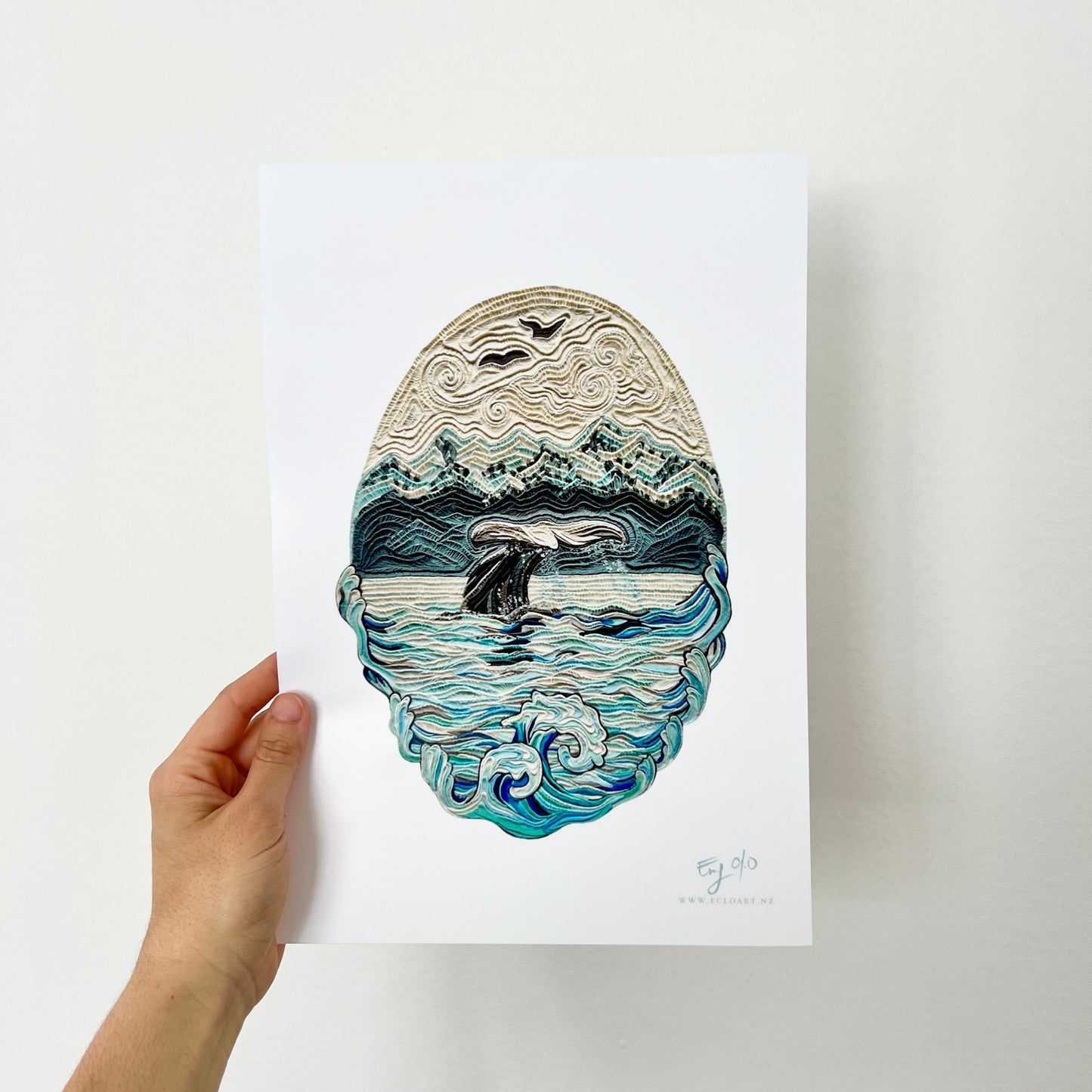 Ocean's Symphony A4 Print