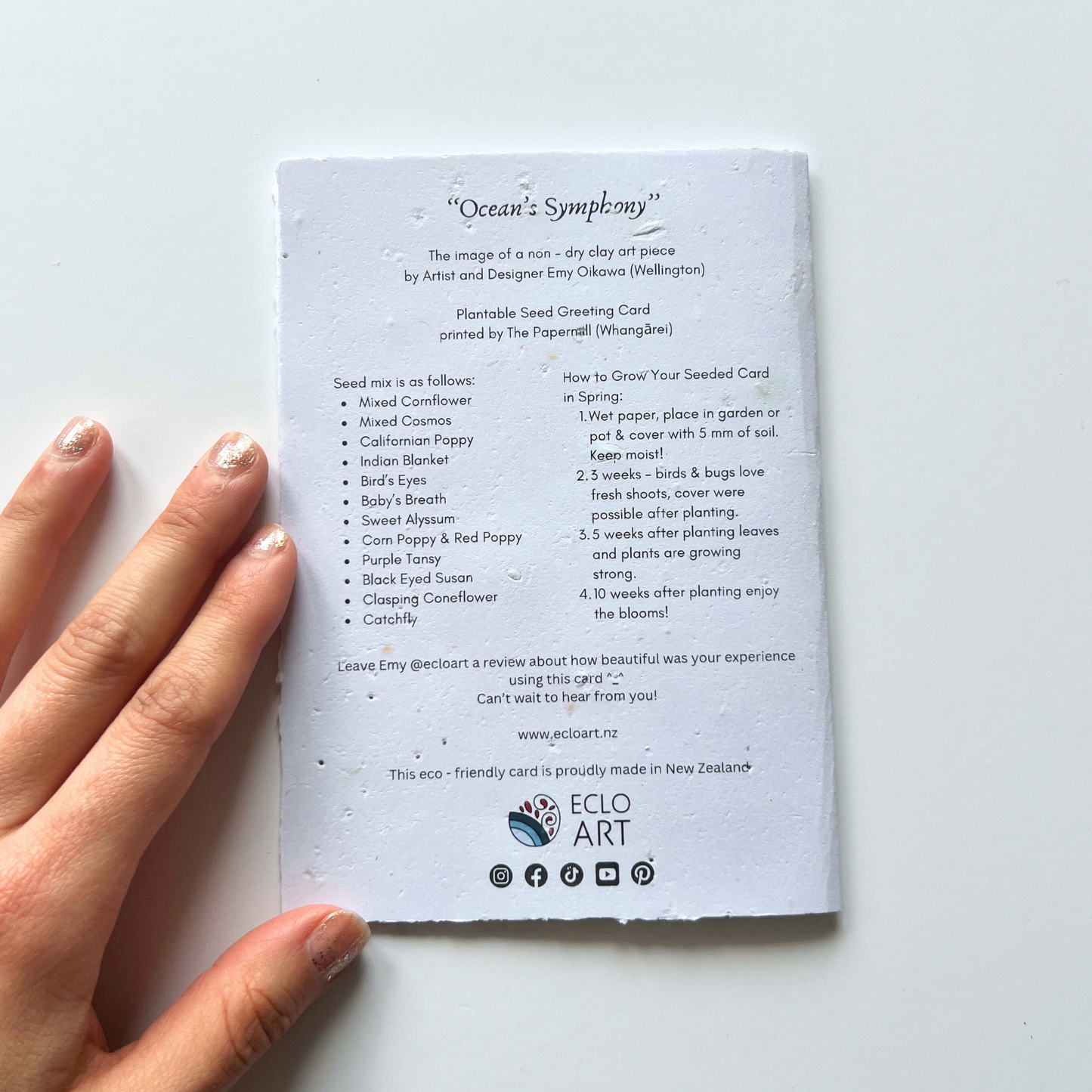 Ocean’s Symphony - Seed of Connection Plantable Greeting Card