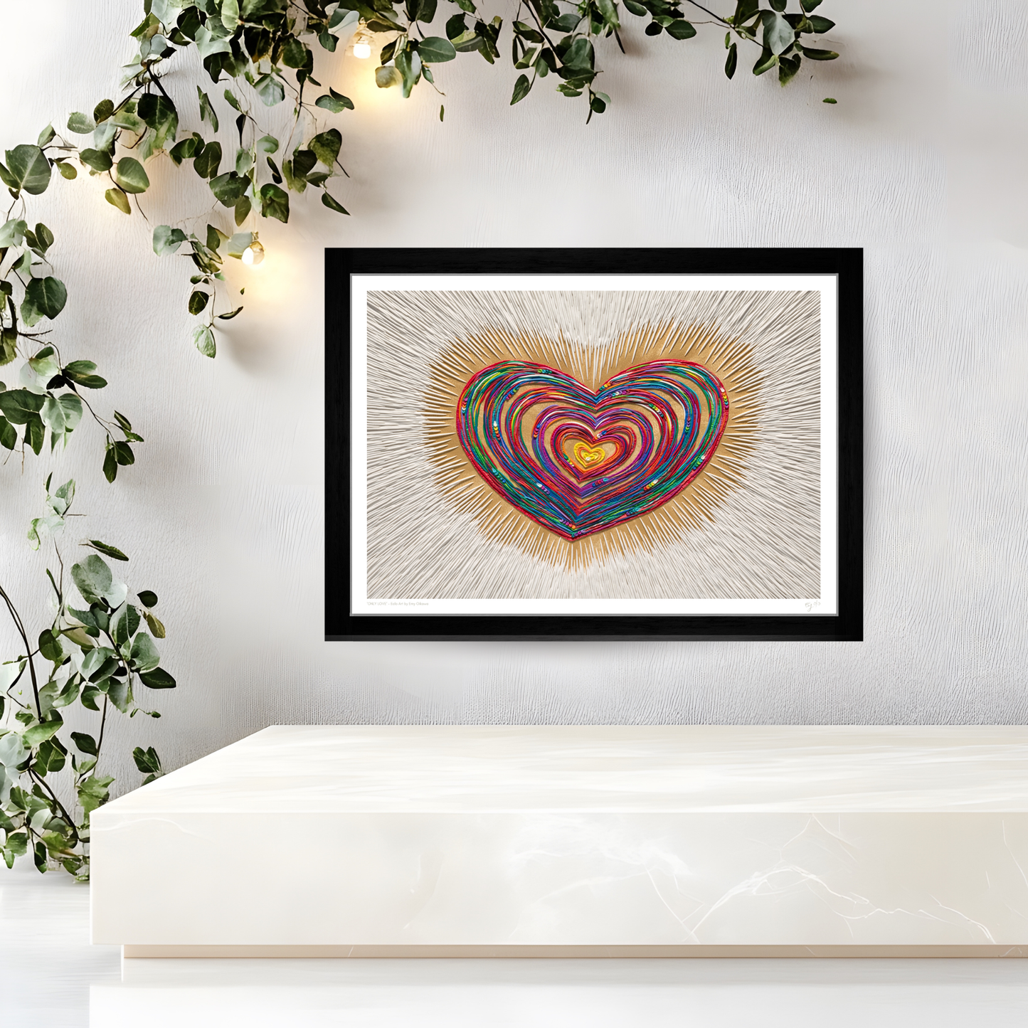 ONLY LOVE Clay Art Print by Emy Oikawa, Eclo Art