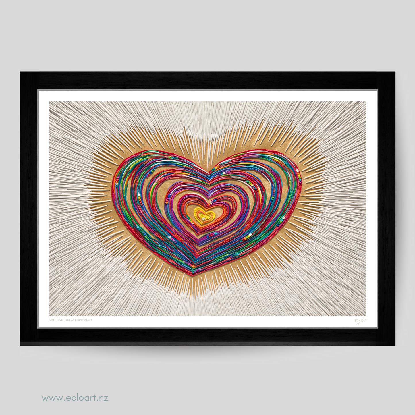 ONLY LOVE Clay Art Print by Emy Oikawa, Eclo Art