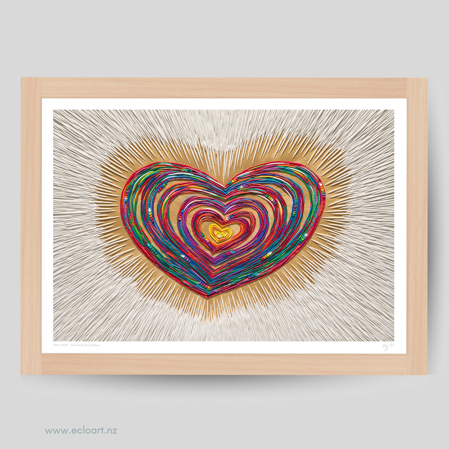 ONLY LOVE Clay Art Print by Emy Oikawa, Eclo Art