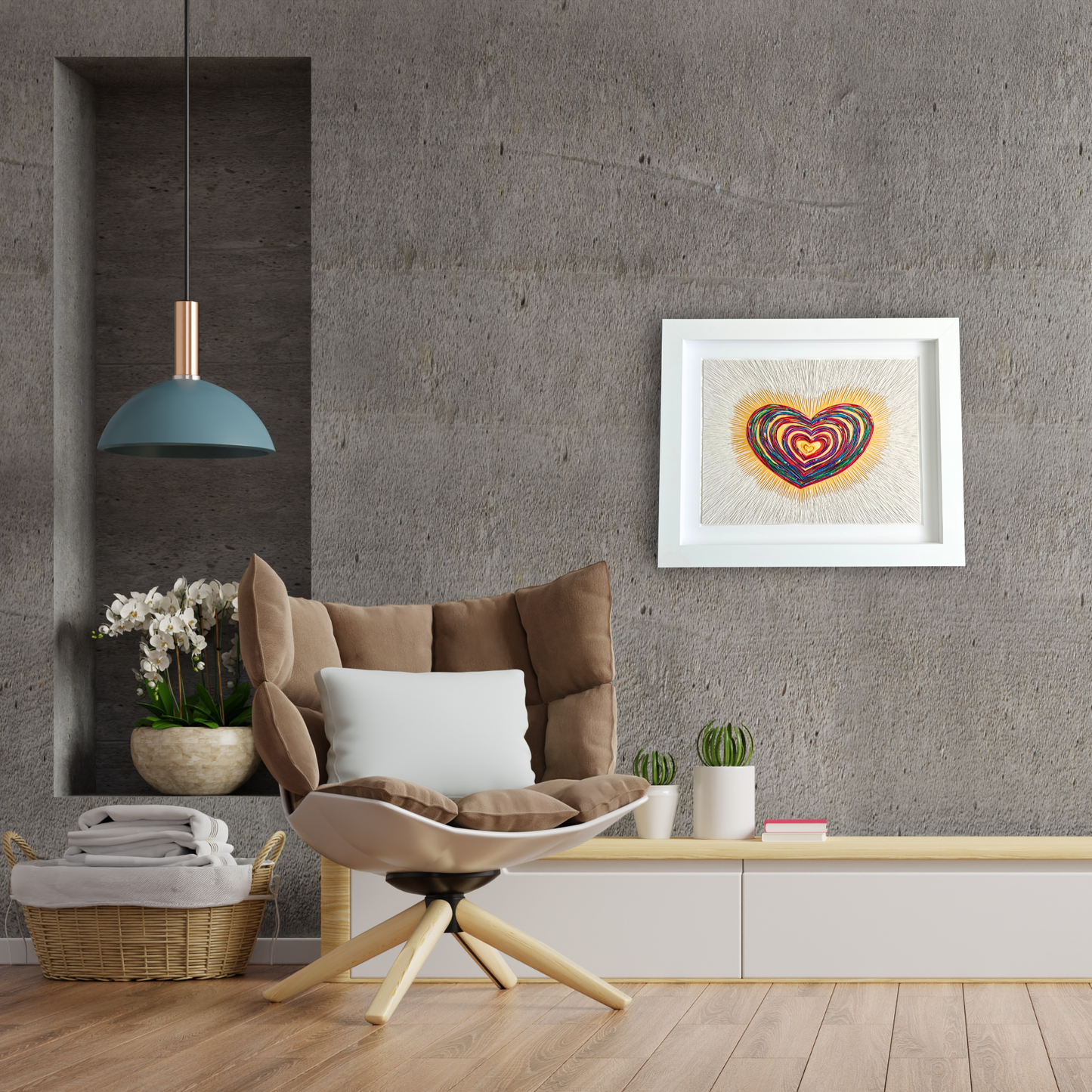 ''Only Love'' Original Clay Art Piece