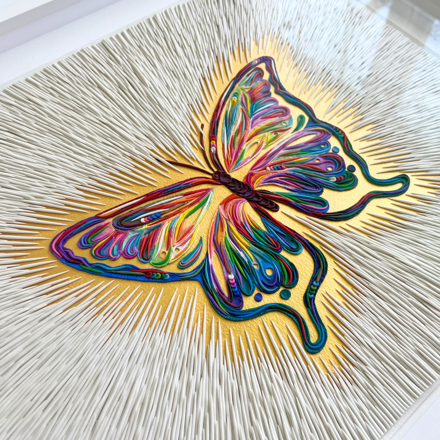 ''Spirit Sign'' (Butterfly) Original Clay Art Piece