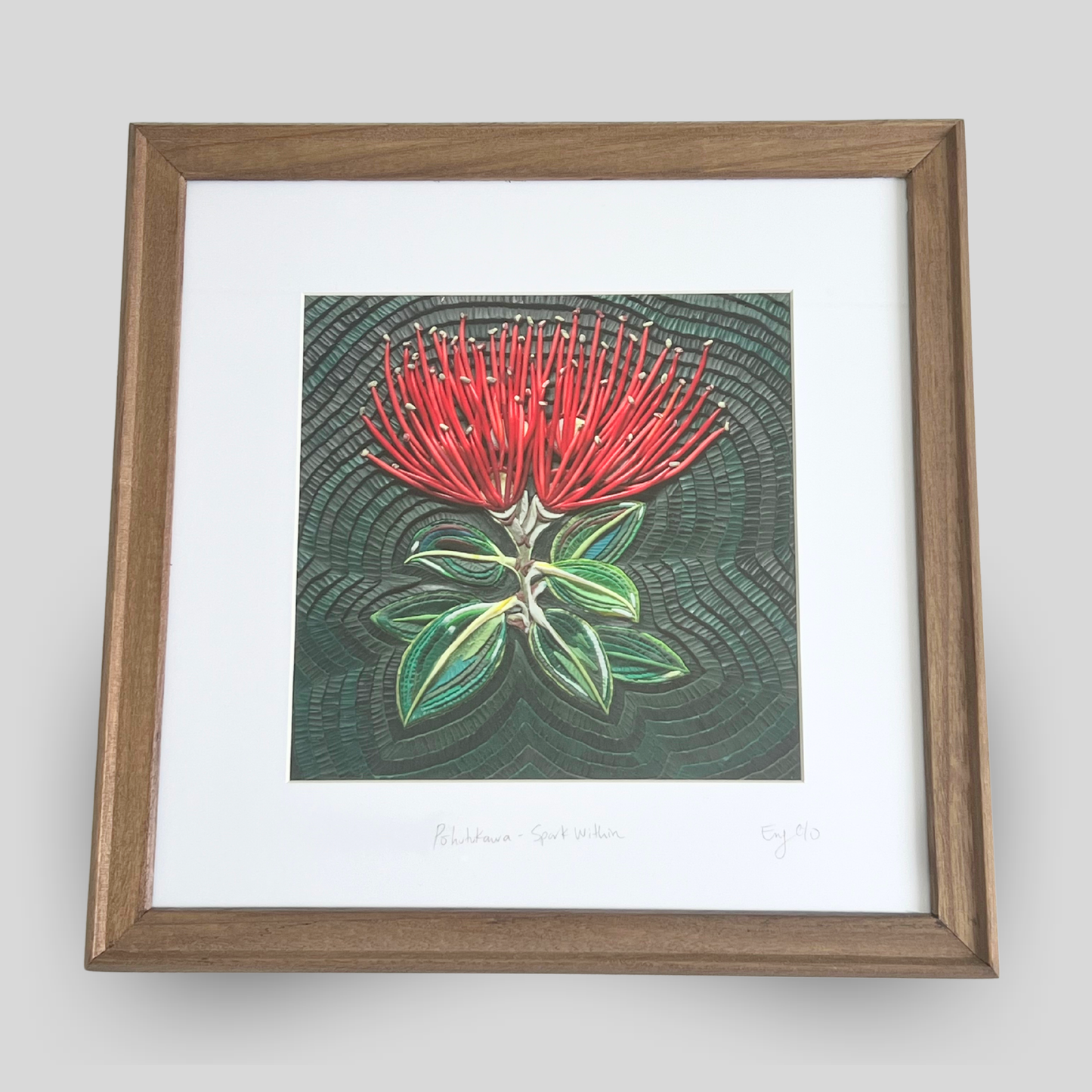 Pōhutukawa - Spark Within Framed
