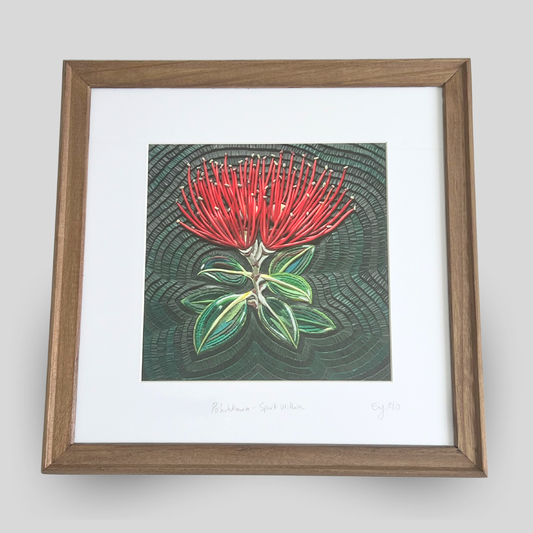 Pōhutukawa - Spark Within Framed