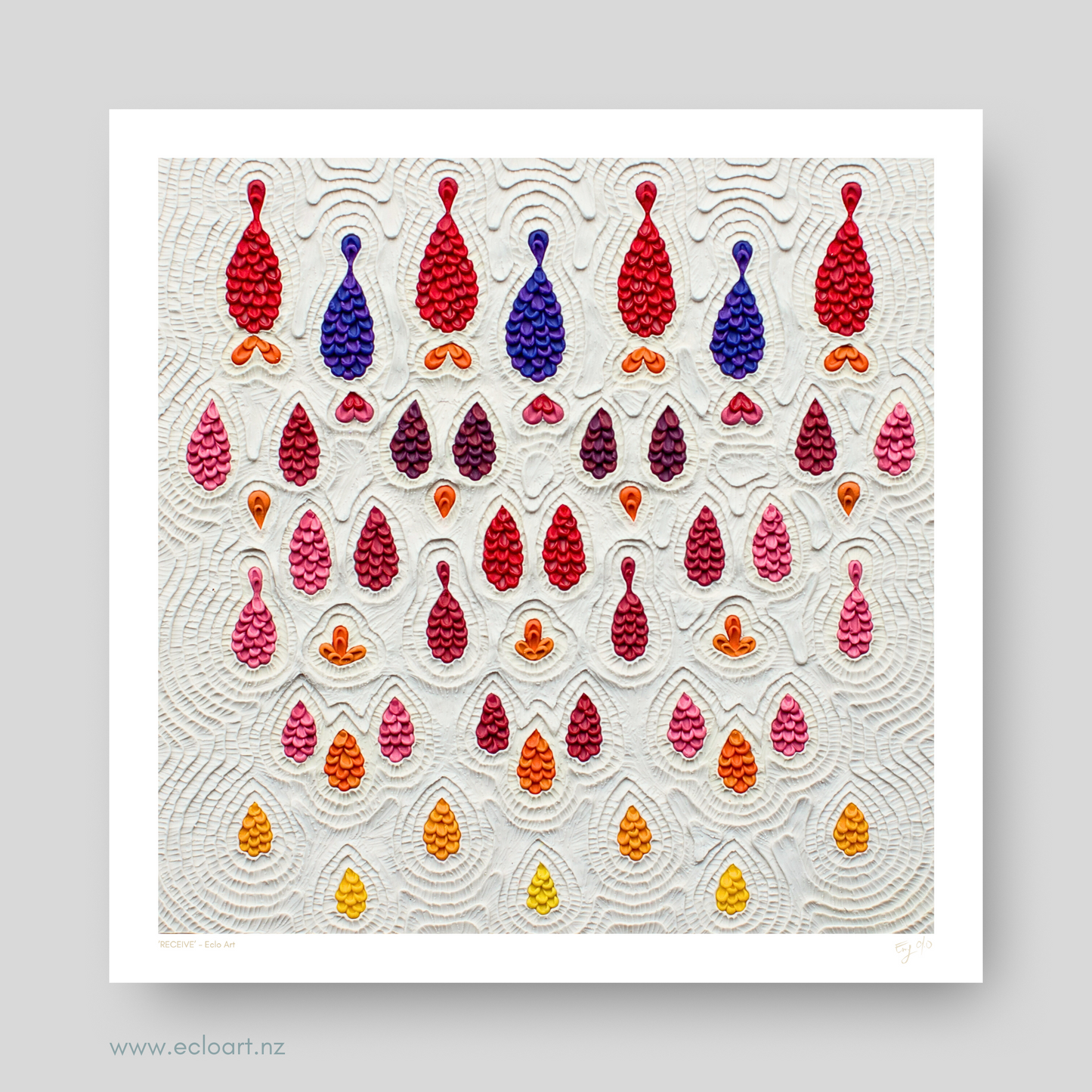 RECEIVE Art Print by Emy Oikawa, Eclo Art - RECIBIR