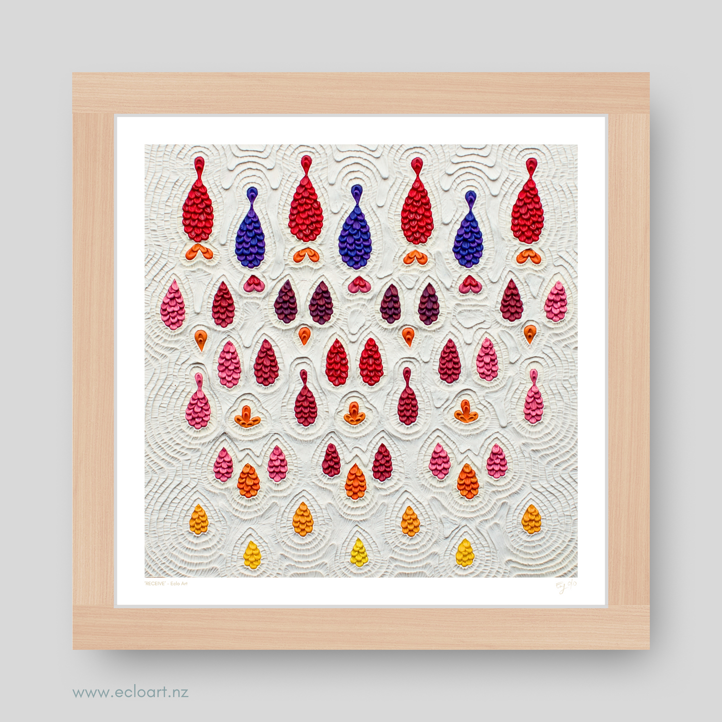 RECEIVE Art Print by Emy Oikawa, Eclo Art - RECIBIR