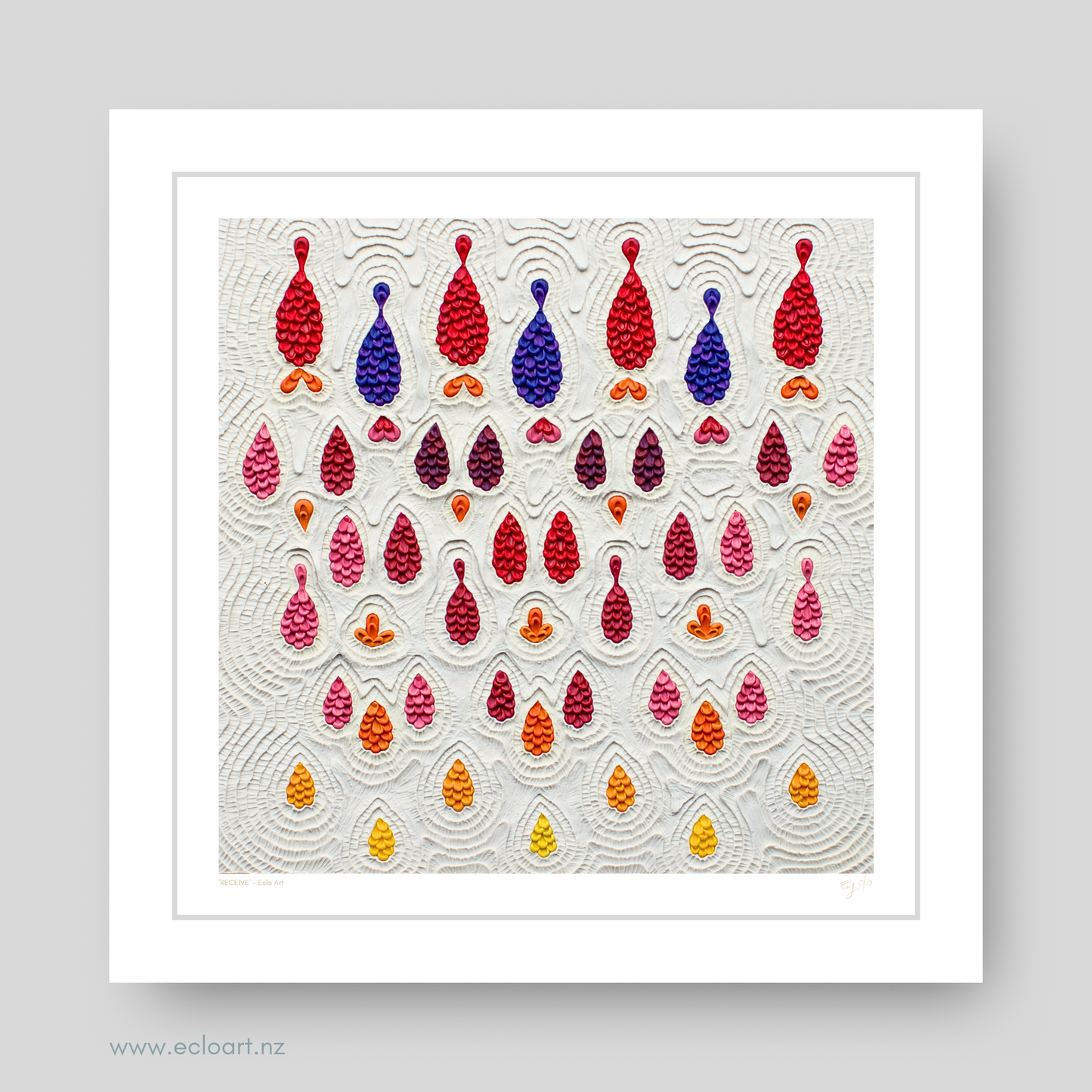 RECEIVE Art Print by Emy Oikawa, Eclo Art - RECIBIR
