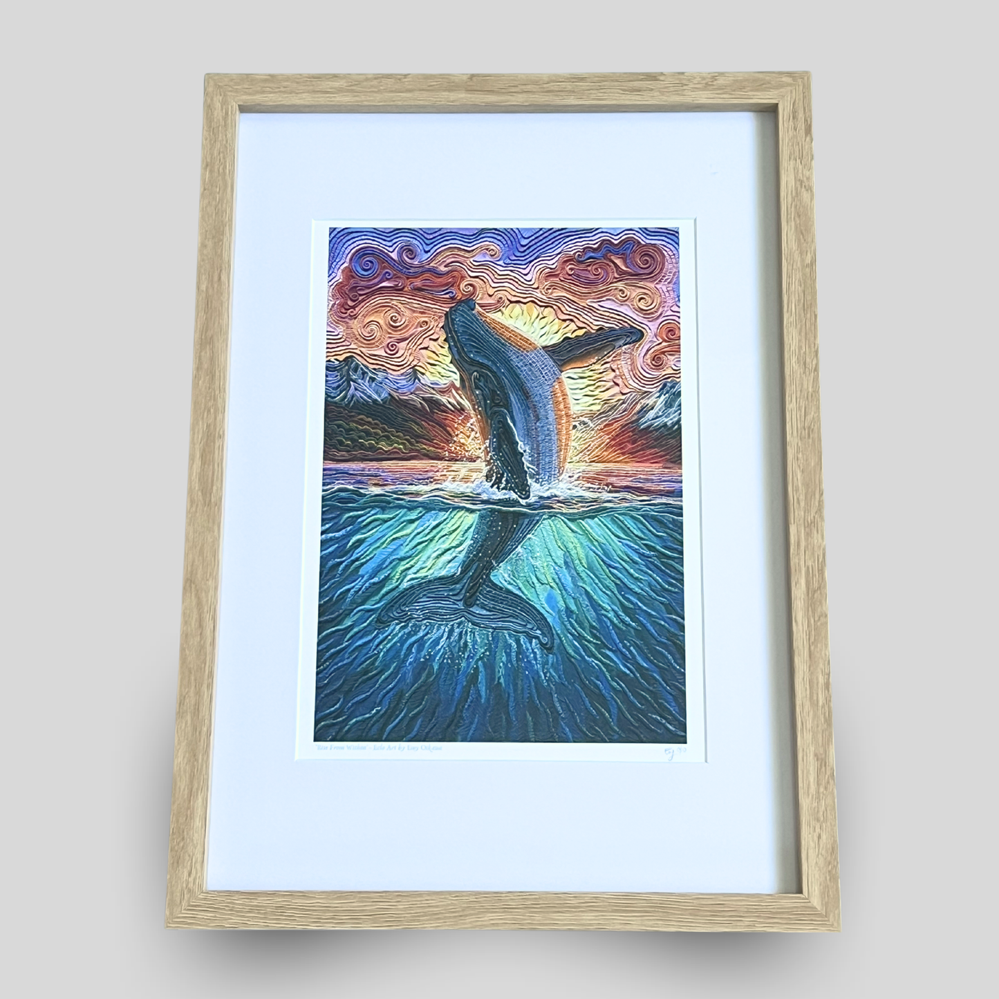 Rise From Within Framed Clay Art Print