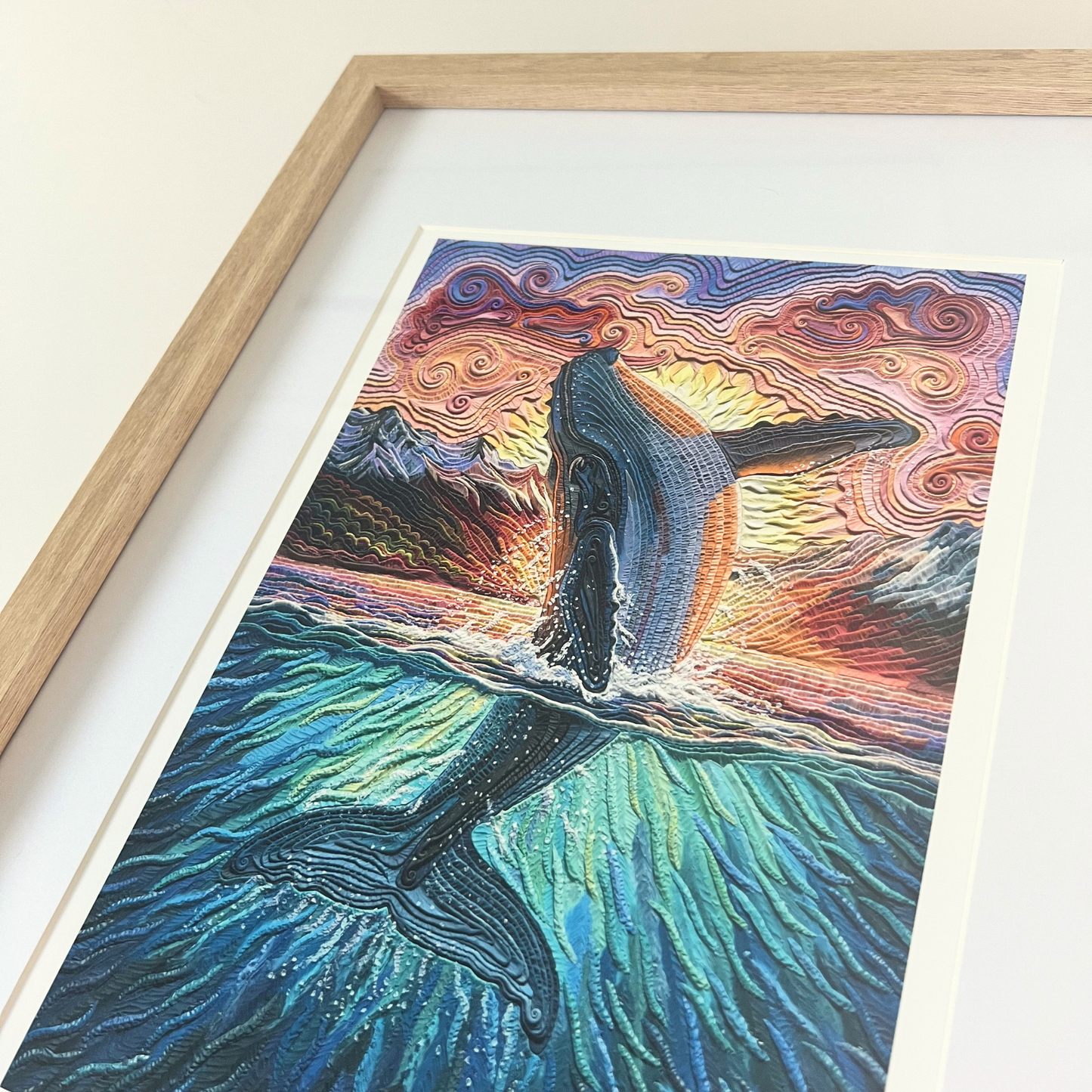 Rise From Within Framed Clay Art Print
