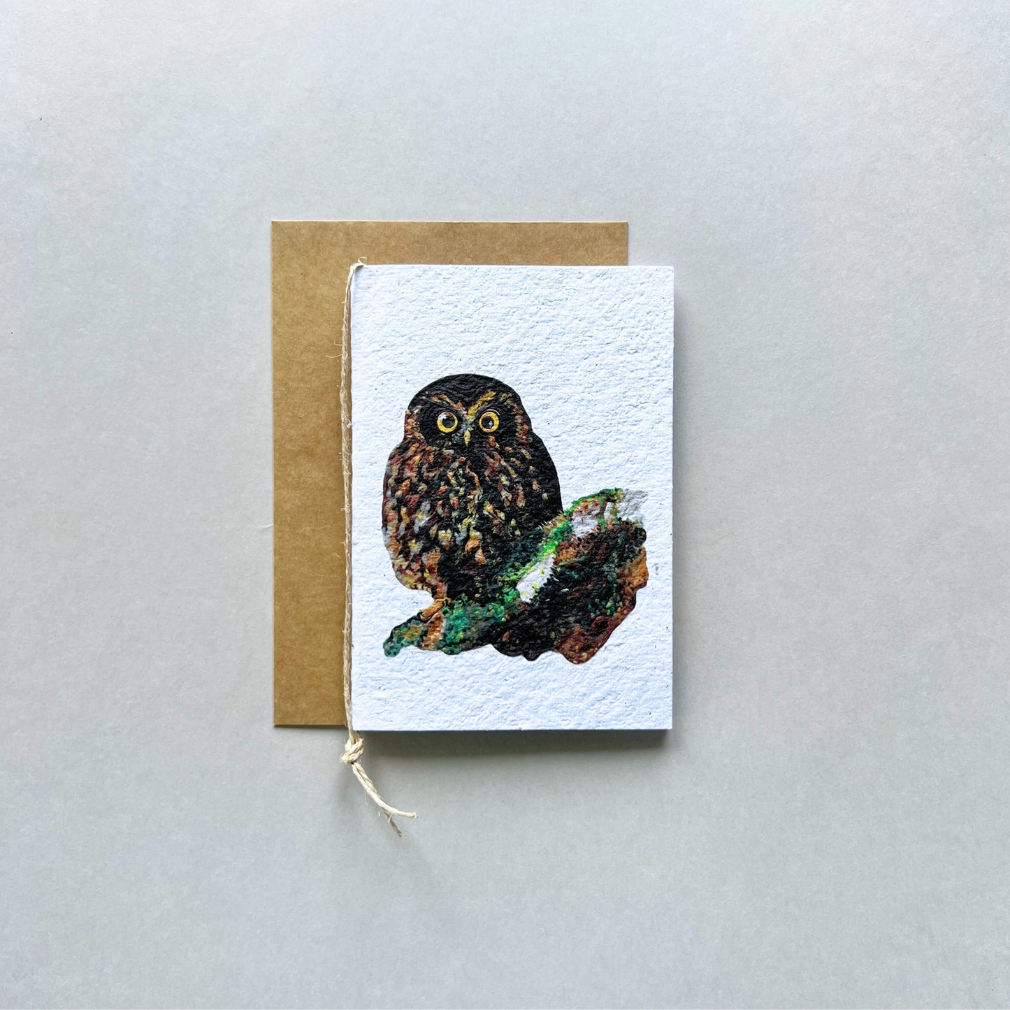 Ruru Bird Plantable and Reusable Greeting Card