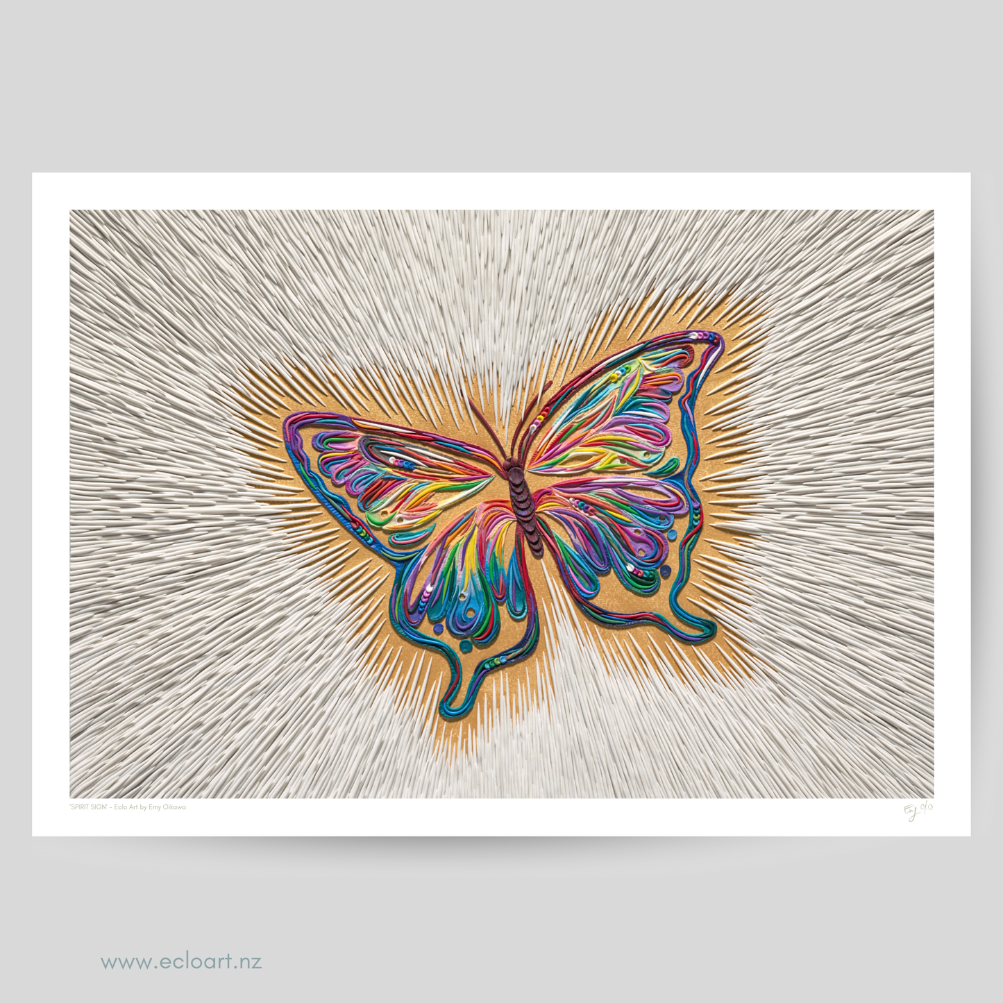 Spirit Sign Clay Art Print by Emy Oikawa, Eclo Art