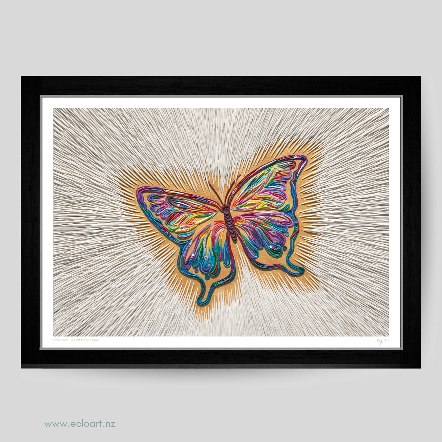 Spirit Sign Clay Art Print by Emy Oikawa, Eclo Art