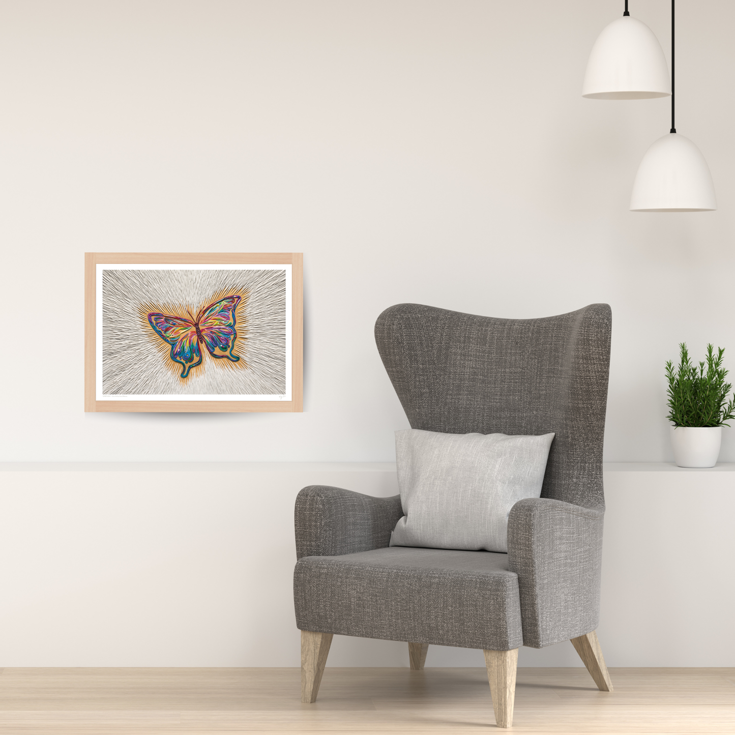 Spirit Sign Clay Art Print by Emy Oikawa, Eclo Art