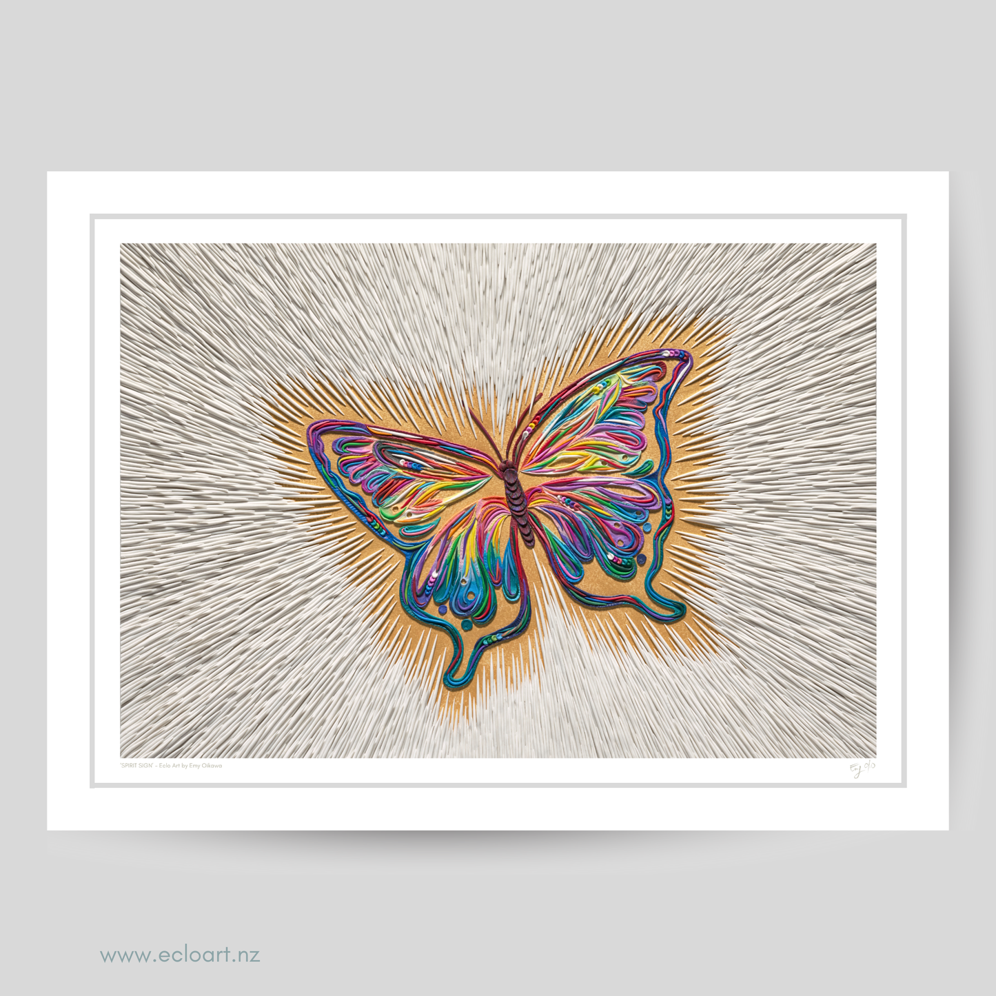 Spirit Sign Clay Art Print by Emy Oikawa, Eclo Art