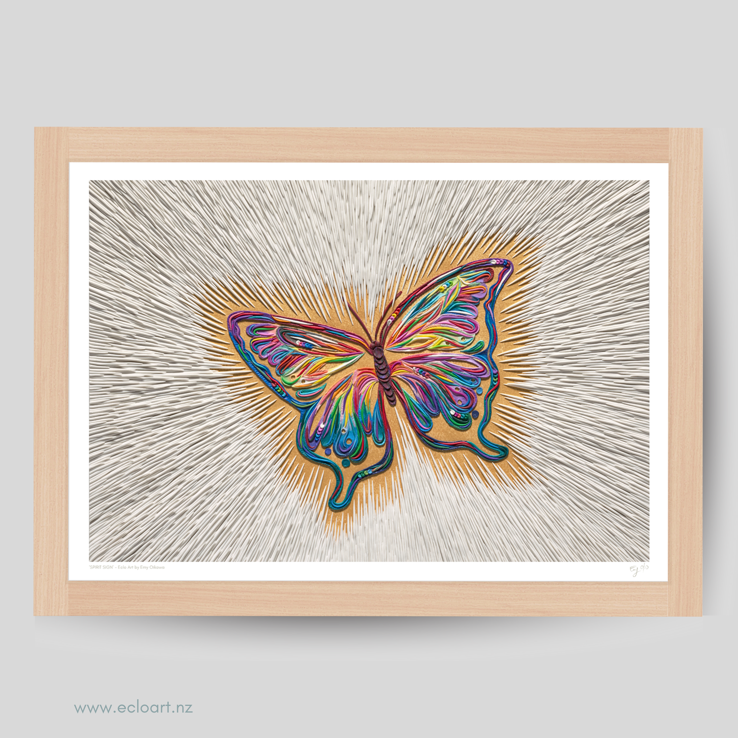 Spirit Sign Clay Art Print by Emy Oikawa, Eclo Art