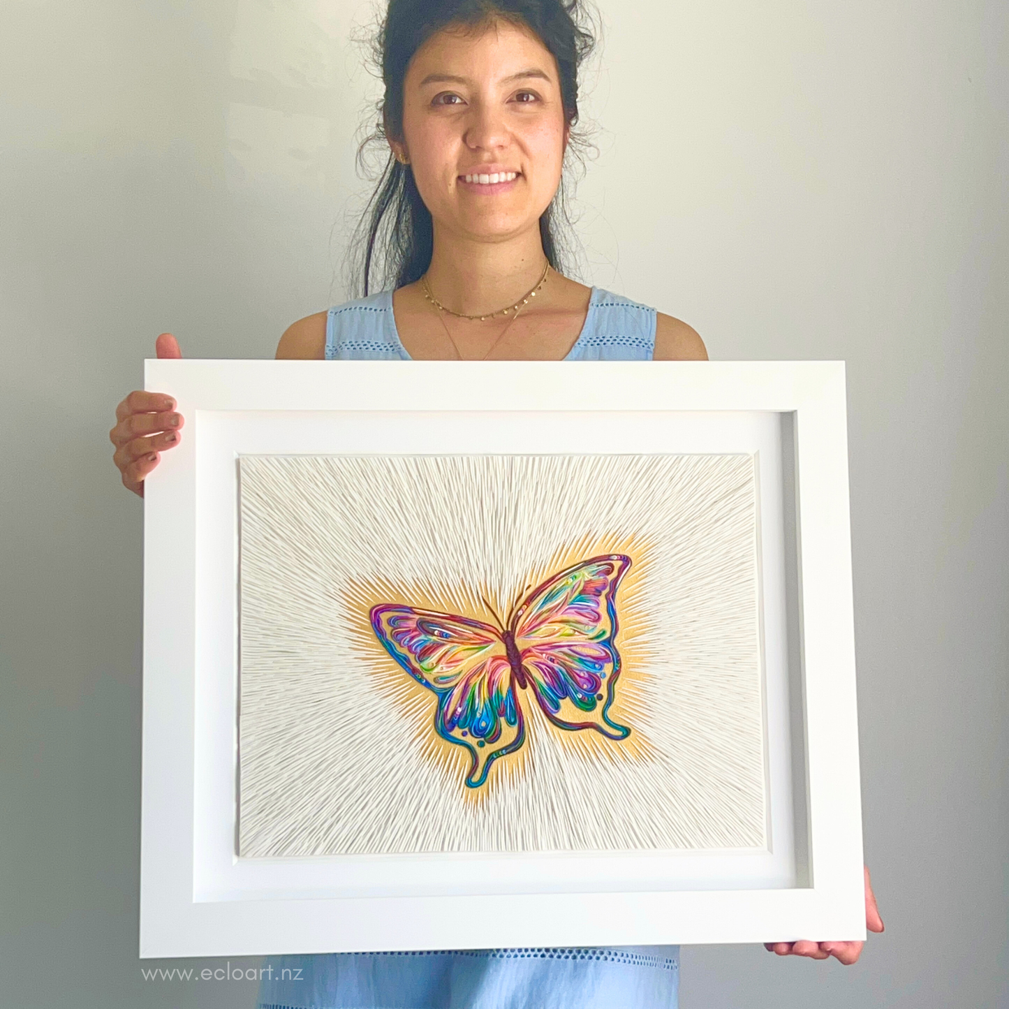 ''Spirit Sign'' (Butterfly) Original Clay Art Piece