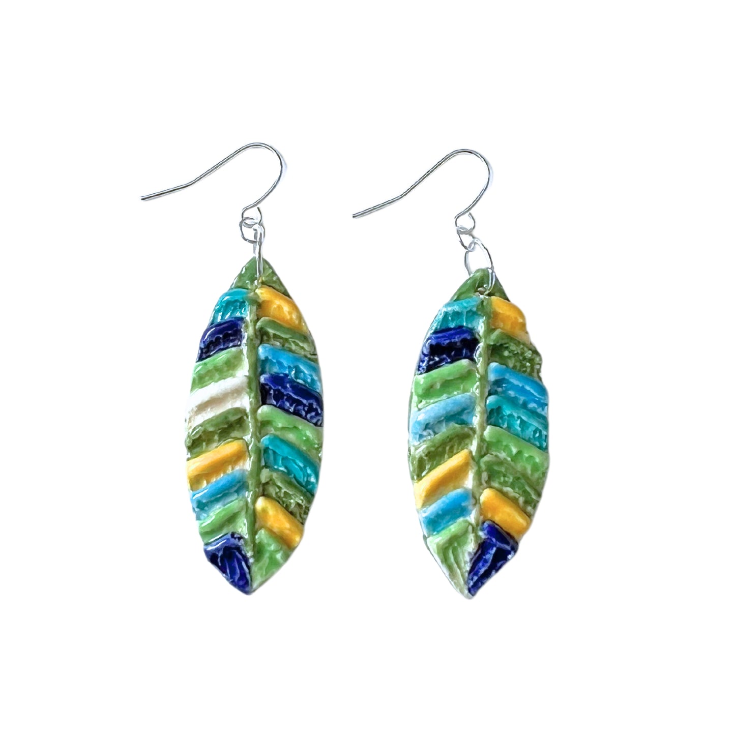 Captivating Leaf Earrings // Textured