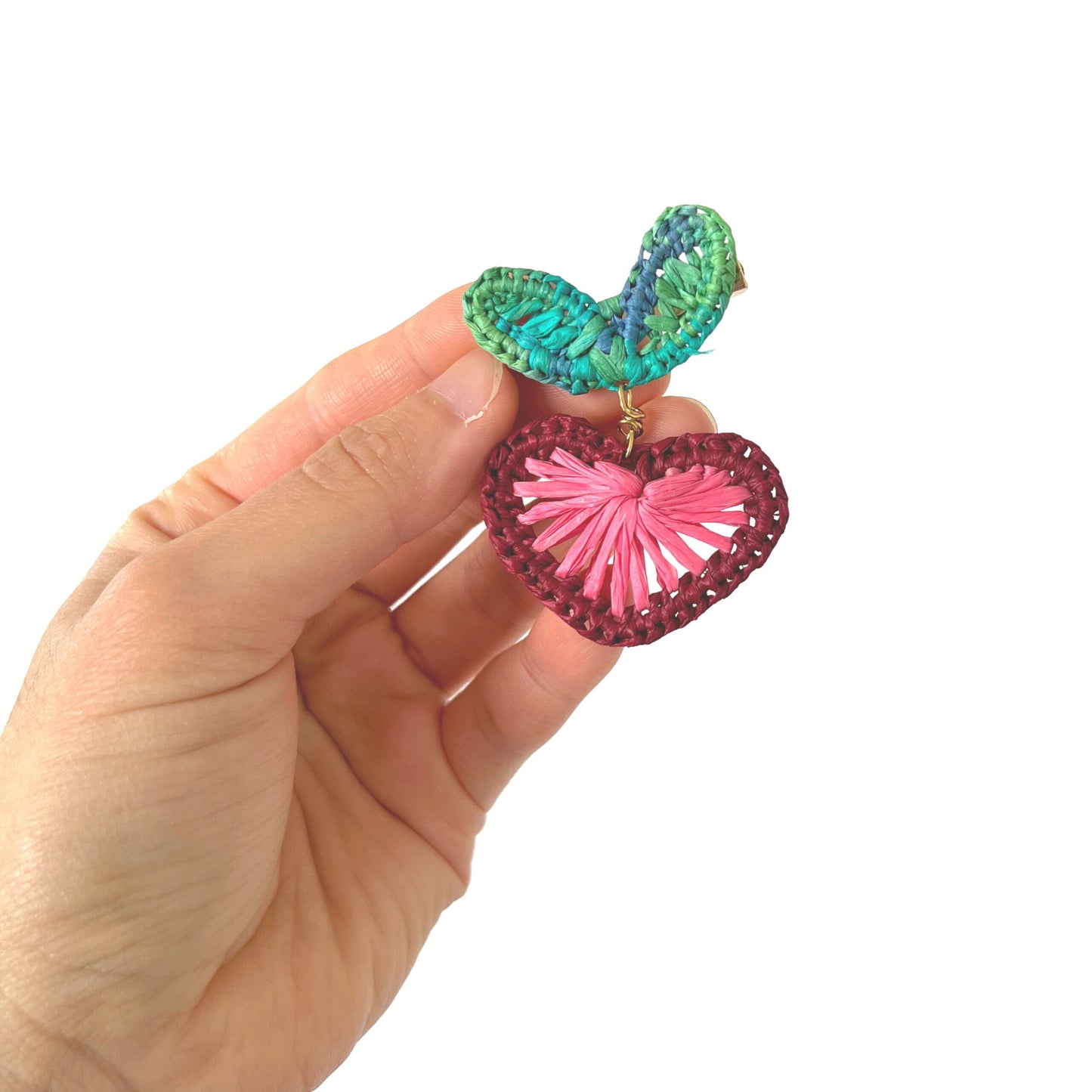 The Fruit Of Love Raffia Brooch