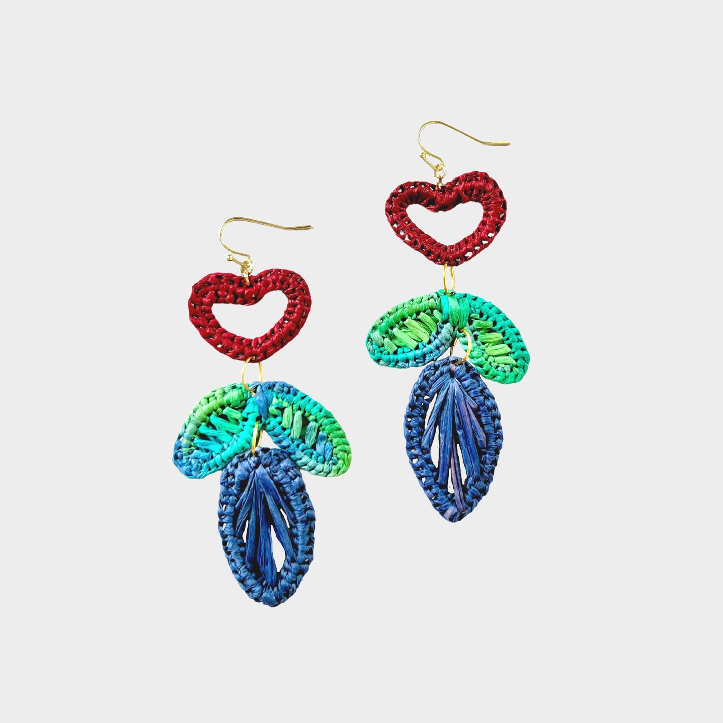 I Love How You Grow Raffia Earrings