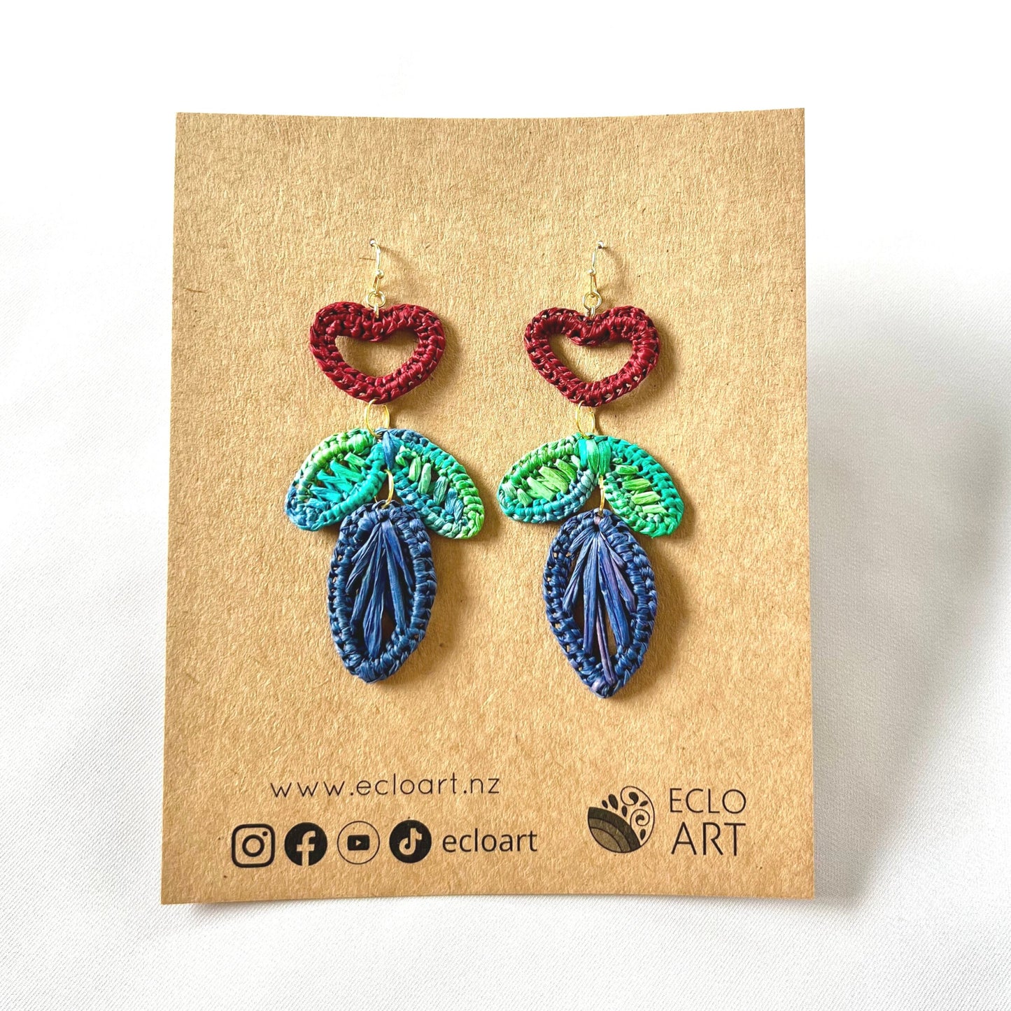 I Love How You Grow Raffia Earrings