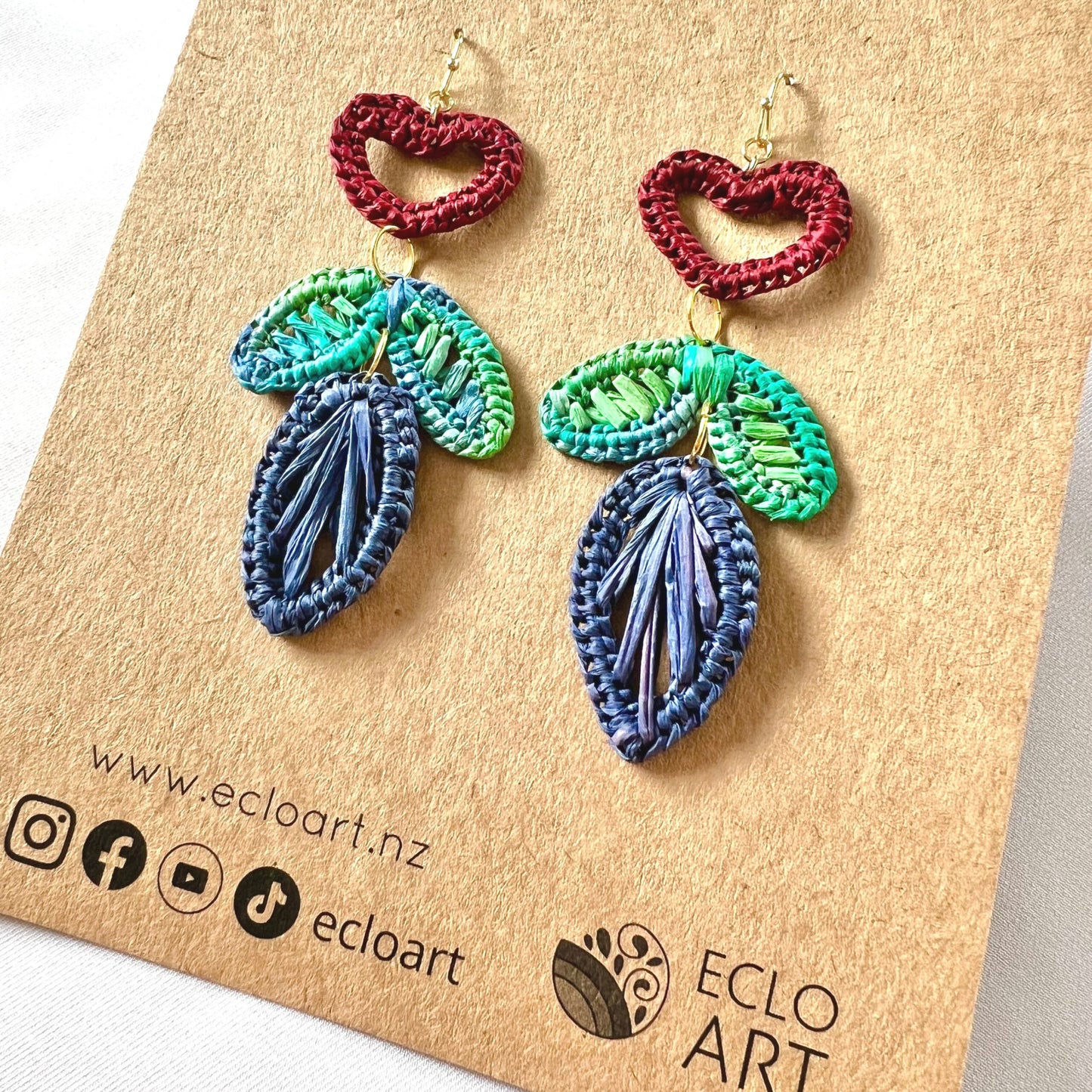 I Love How You Grow Raffia Earrings