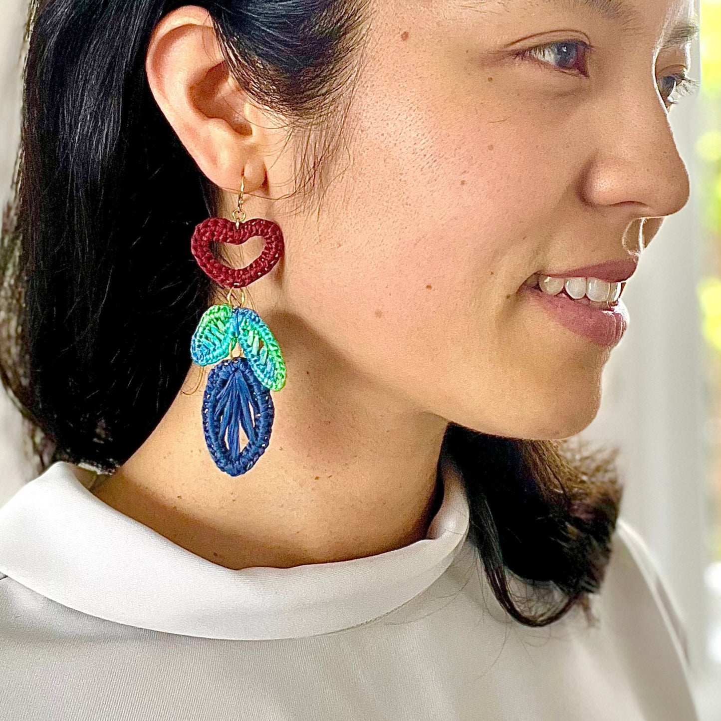 I Love How You Grow Raffia Earrings