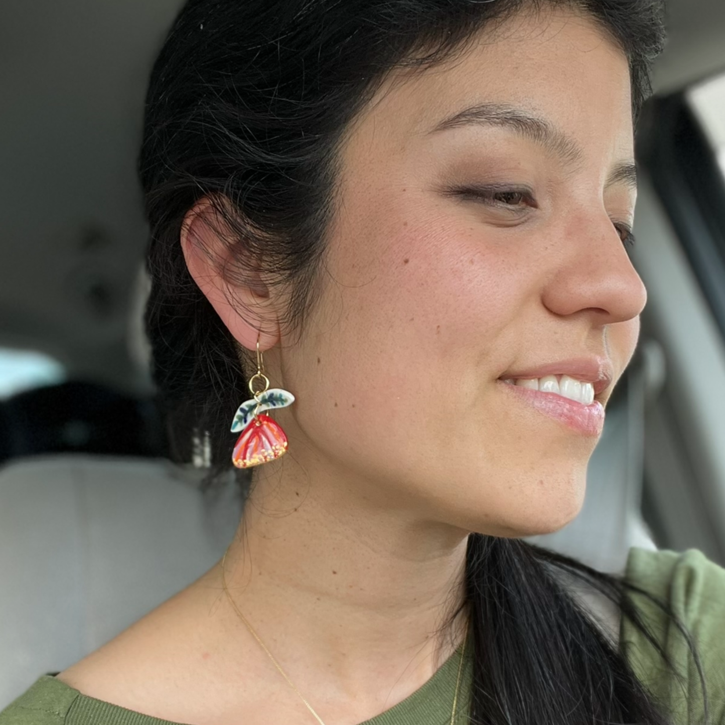 The Pohutukawa Spark of Life Earrings