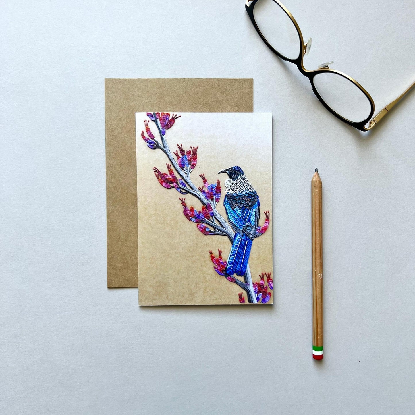 Tui Bird Reusable Greeting Card