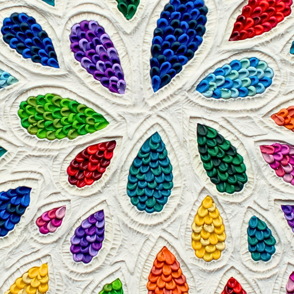 close up of Empower plasticine clay art print by New Zealand artist Emy Oikawa